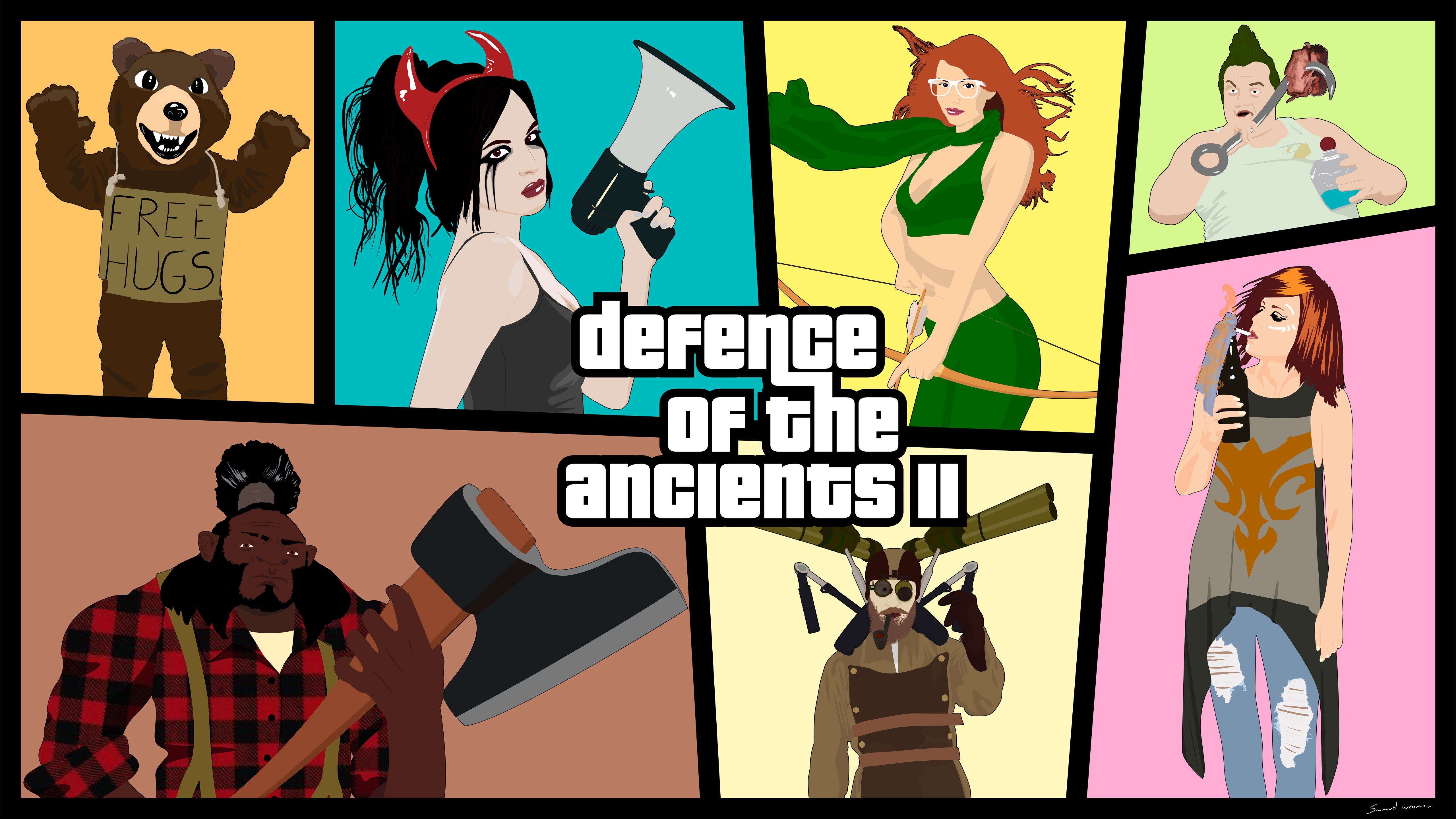 Defense Of The Ancients Computer Game 5120x2880