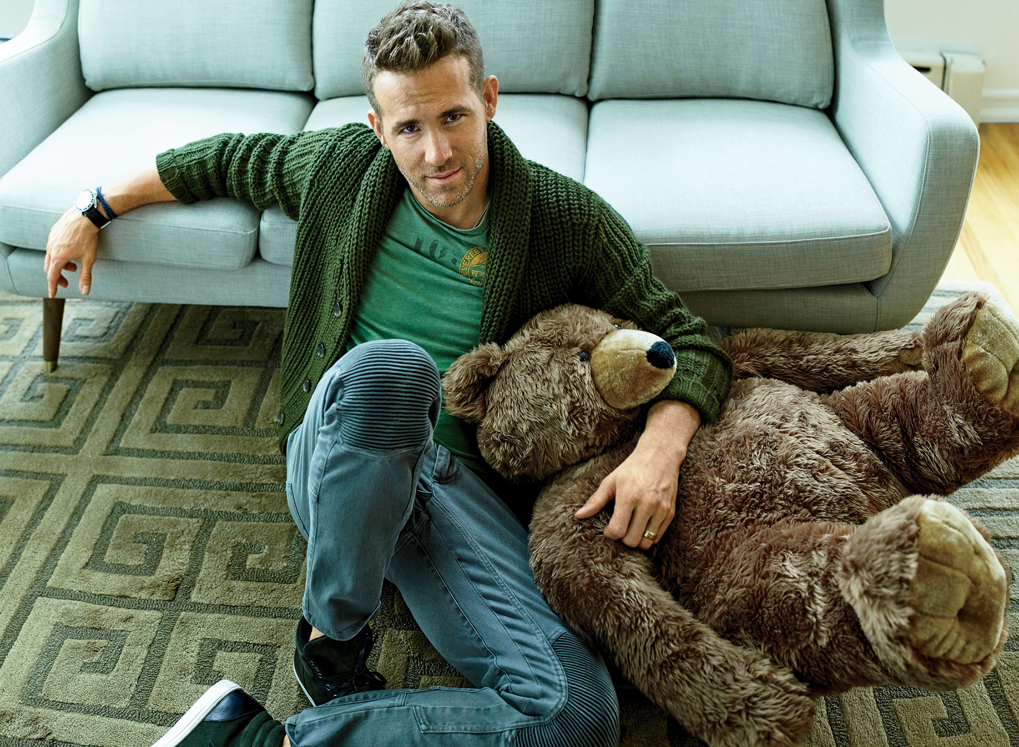 Actor Canadian Ryan Reynolds Stuffed Animal Teddy Bear 2048x1502