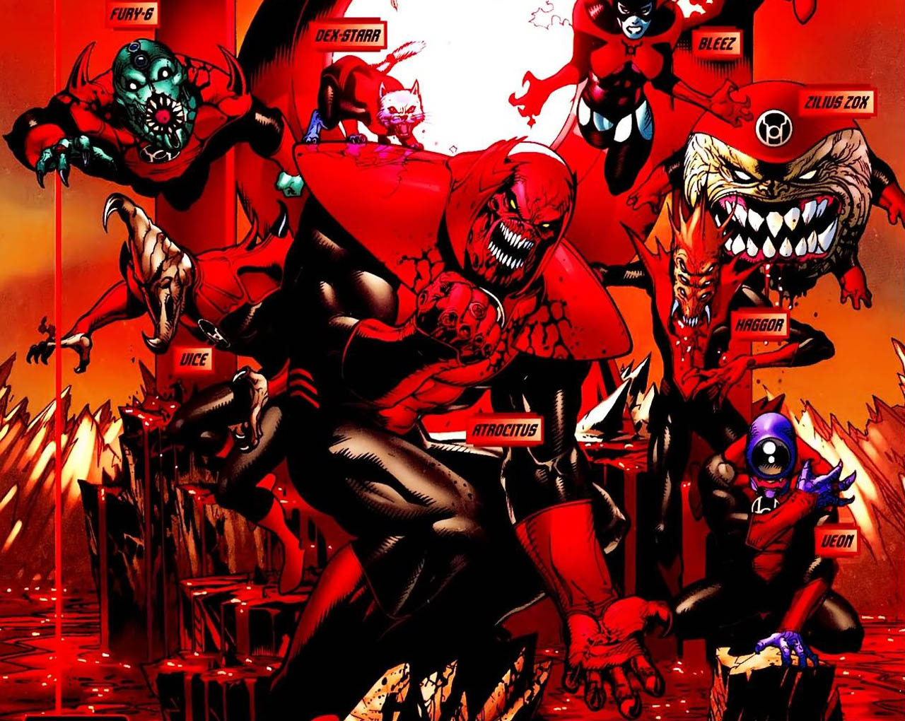 Comics Red Lantern Corps 1280x1020