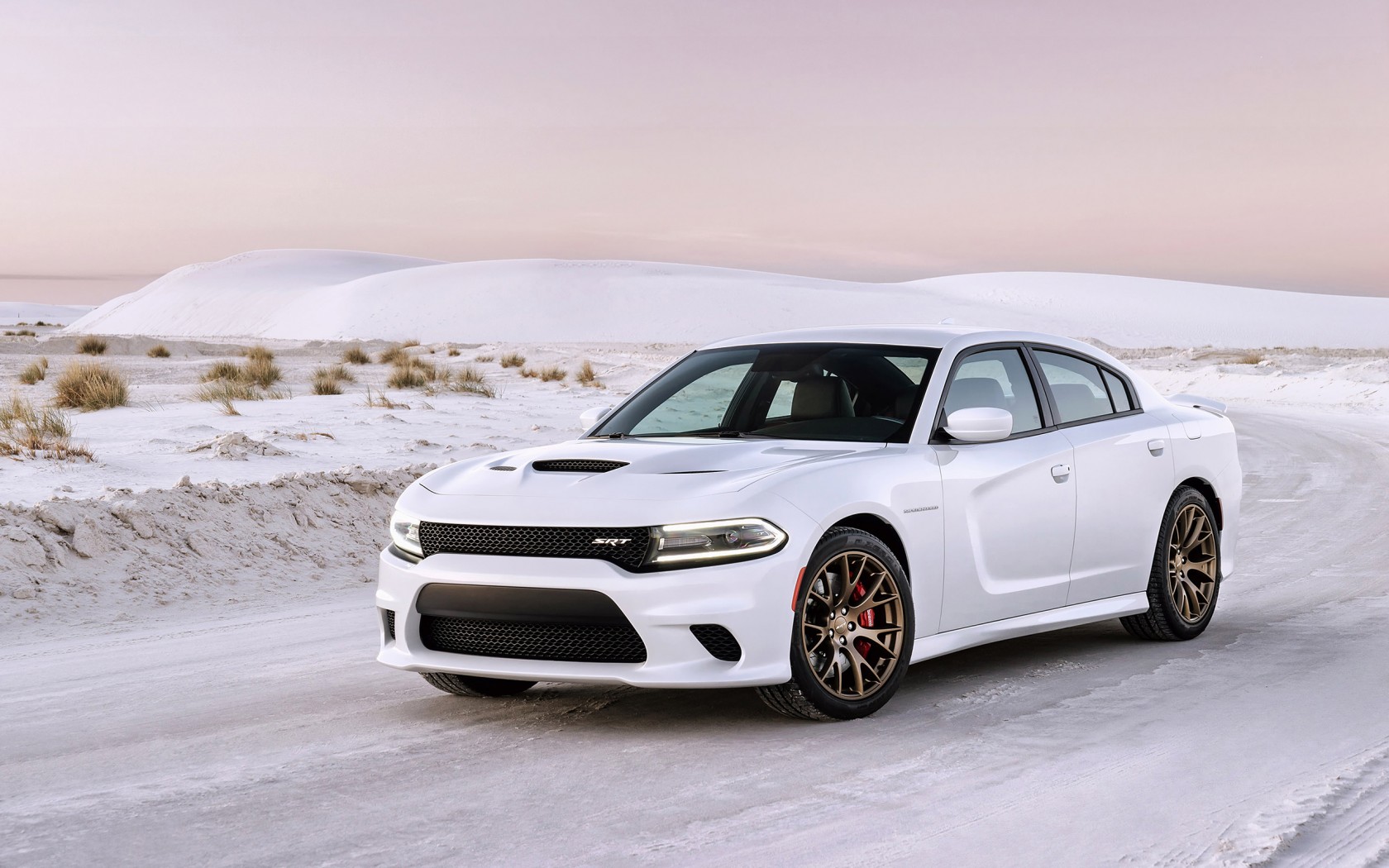 Car Dodge Dodge Charger Snow Vehicle White 1680x1050