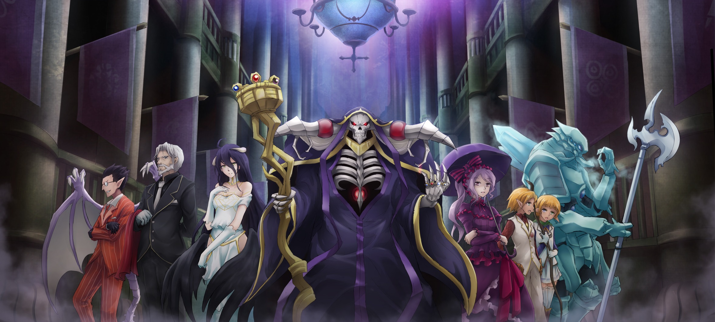 Ainz Ooal Gown Albedo Overlord Aura Bella Fiora Cocytus Overlord Demiurge Overlord Great Tomb Of Naz 2354x1061