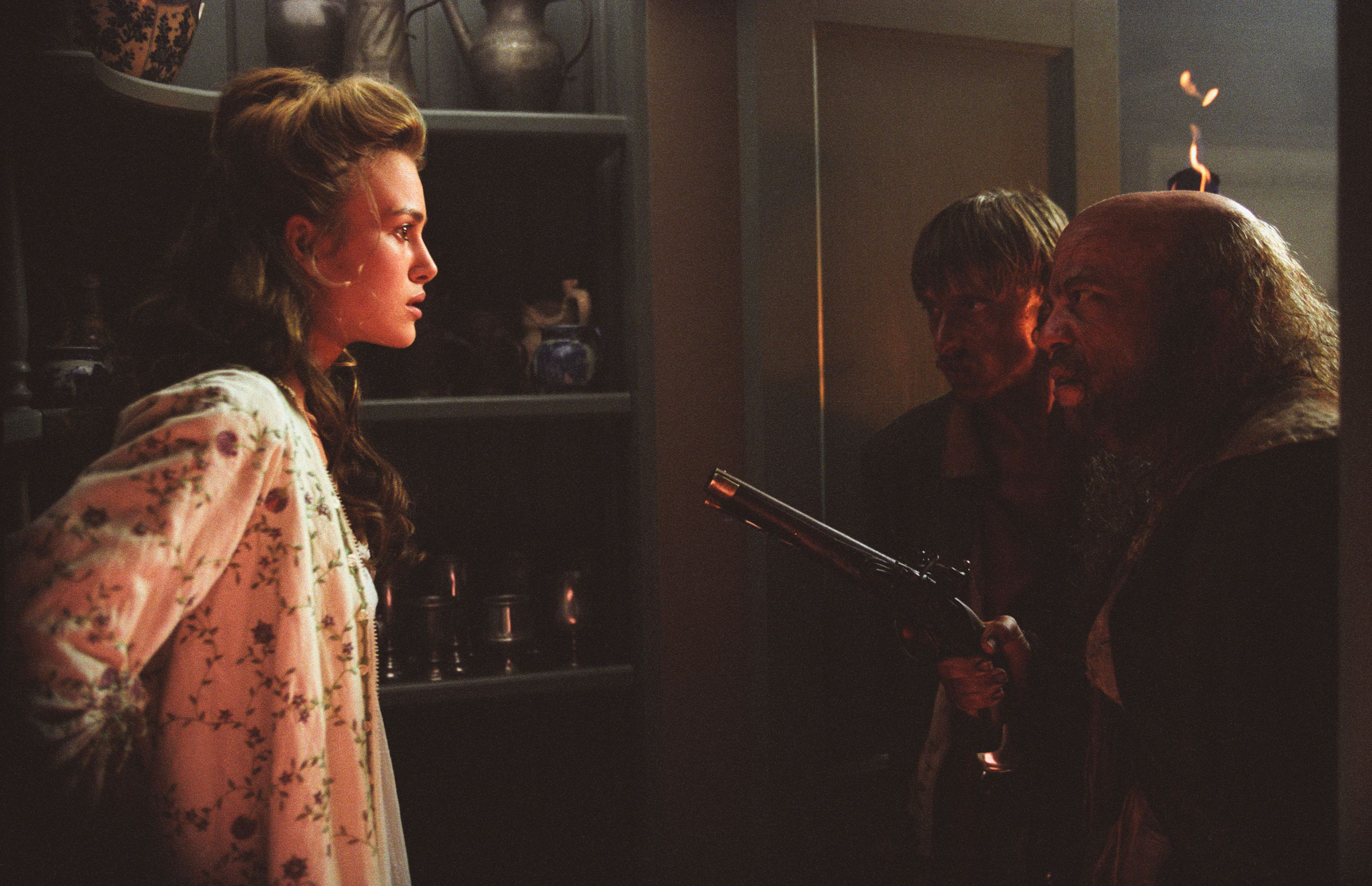 Elizabeth Swann Keira Knightley Lee Arenberg Mackenzie Crook Pintel Pirates Of The Caribbean Ragetti 2850x1841