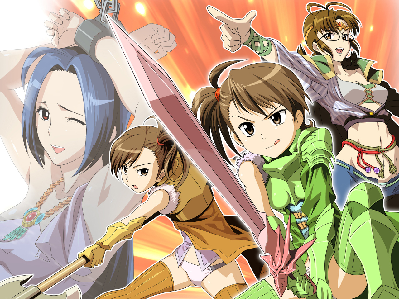 Ami Futami Azusa Miura Mami Futami Ritsuko Akizuki 1280x960