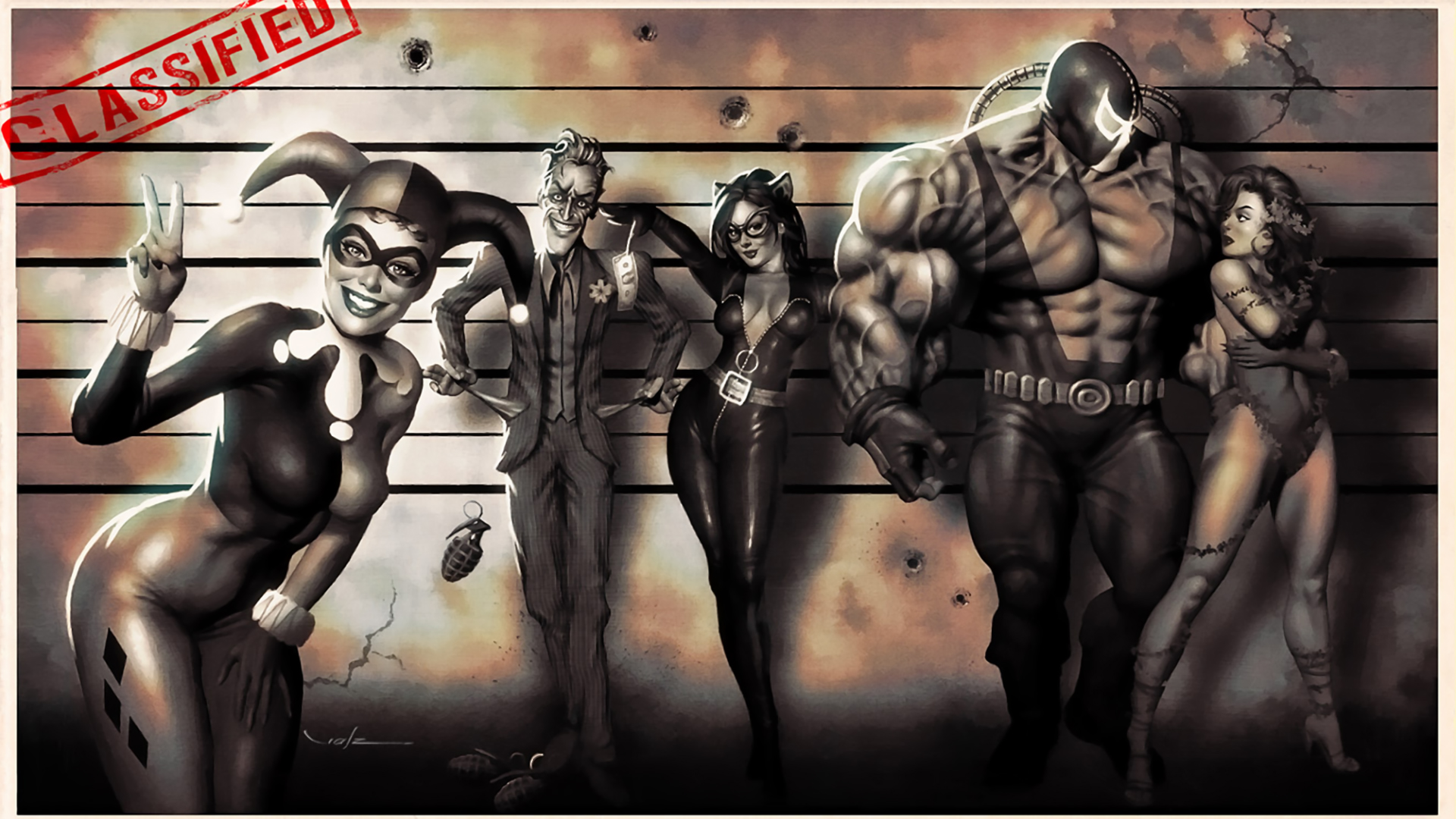 Bane Dc Comics Catwoman Harley Quinn Joker Poison Ivy 1920x1080