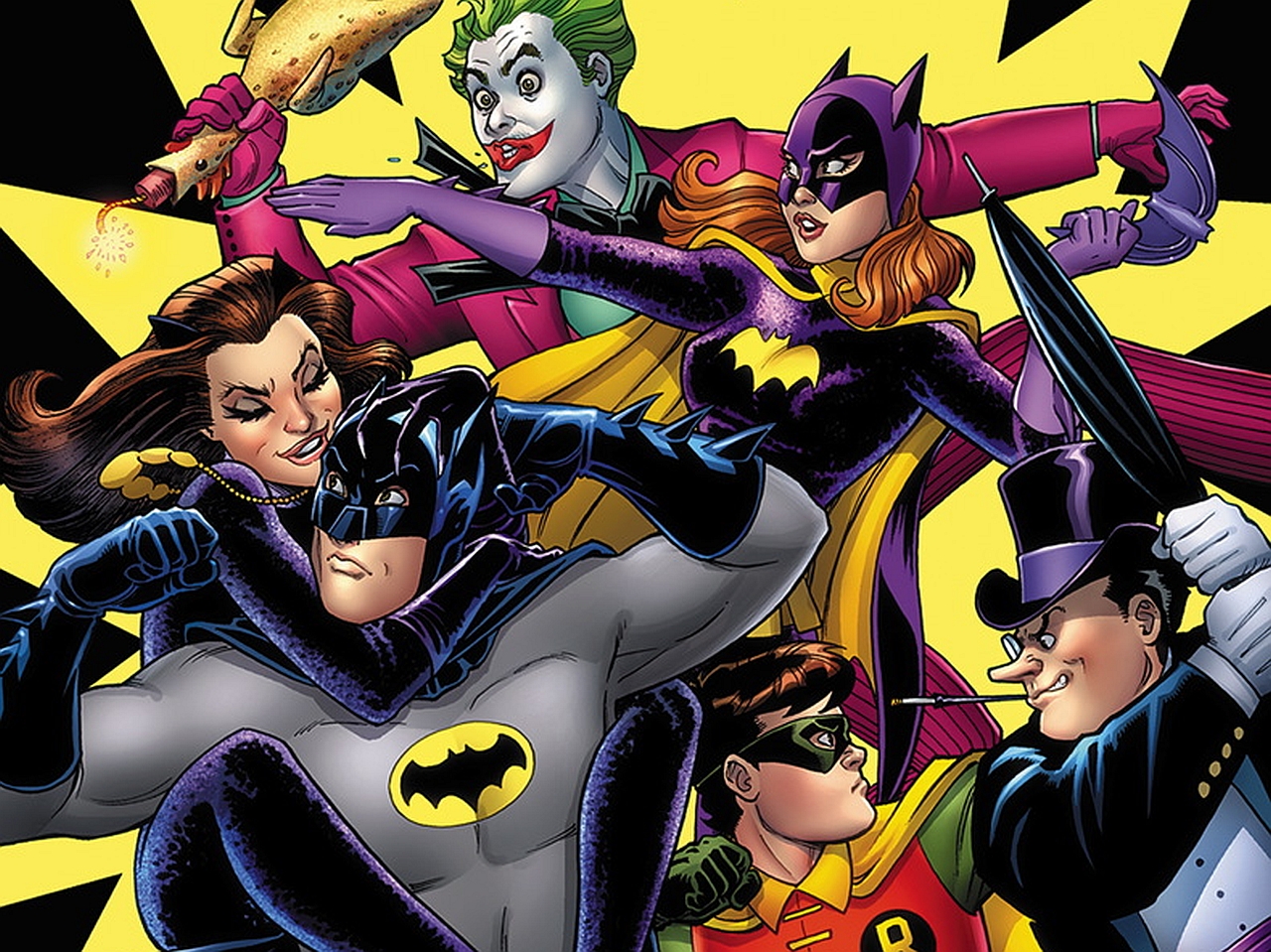 Batgirl Batman Catwoman Joker Penguin Dc Comics Robin Dc Comics 1280x959