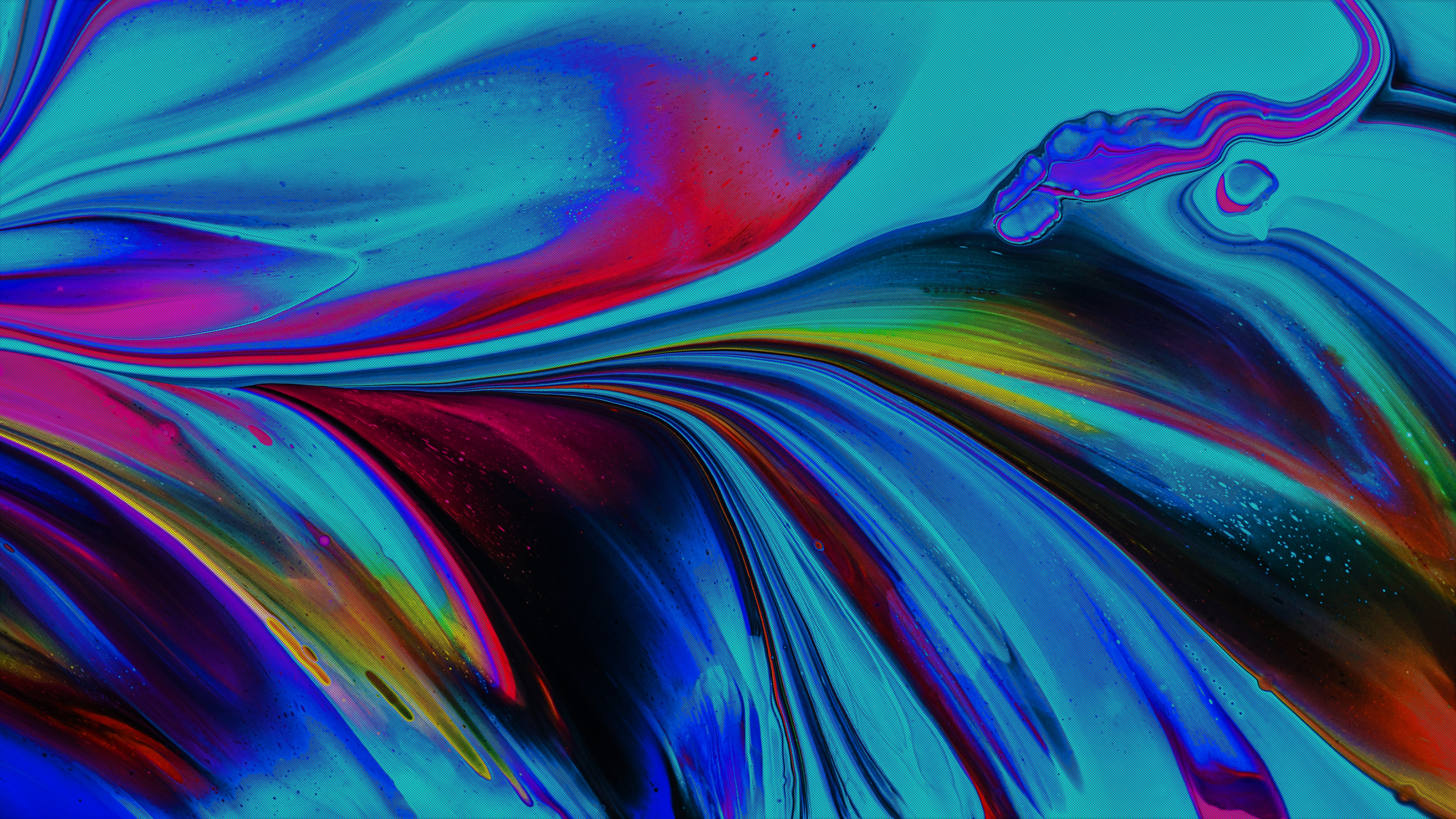 Colorful Abstract Textured Liquid 3840x2160