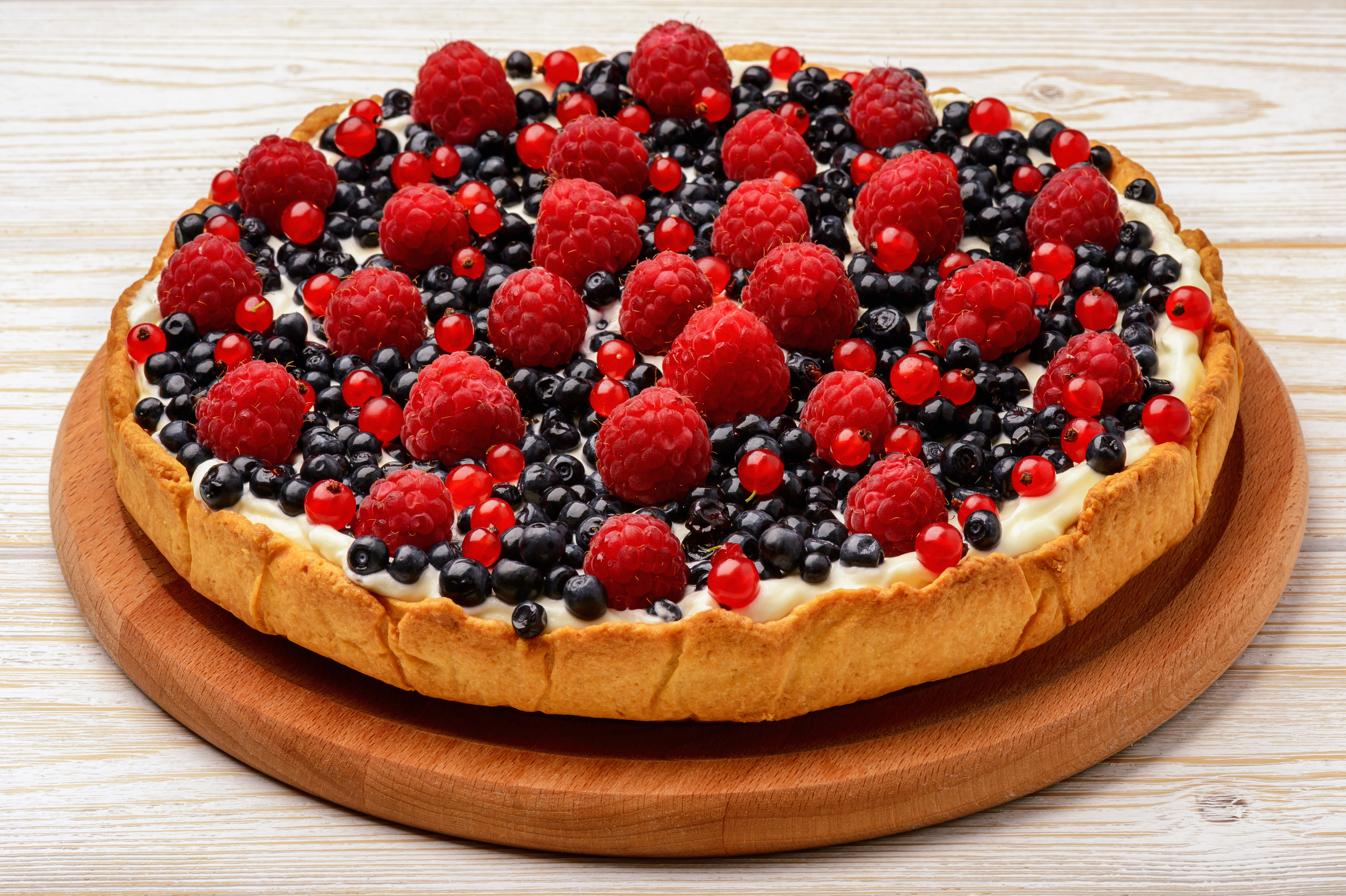Blueberry Currants Fruit Pastry Pie Raspberry Tart 7000x4660
