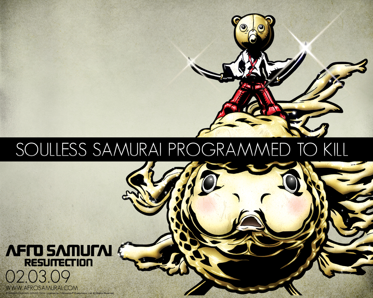 Kuma Afro Samurai 1280x1024