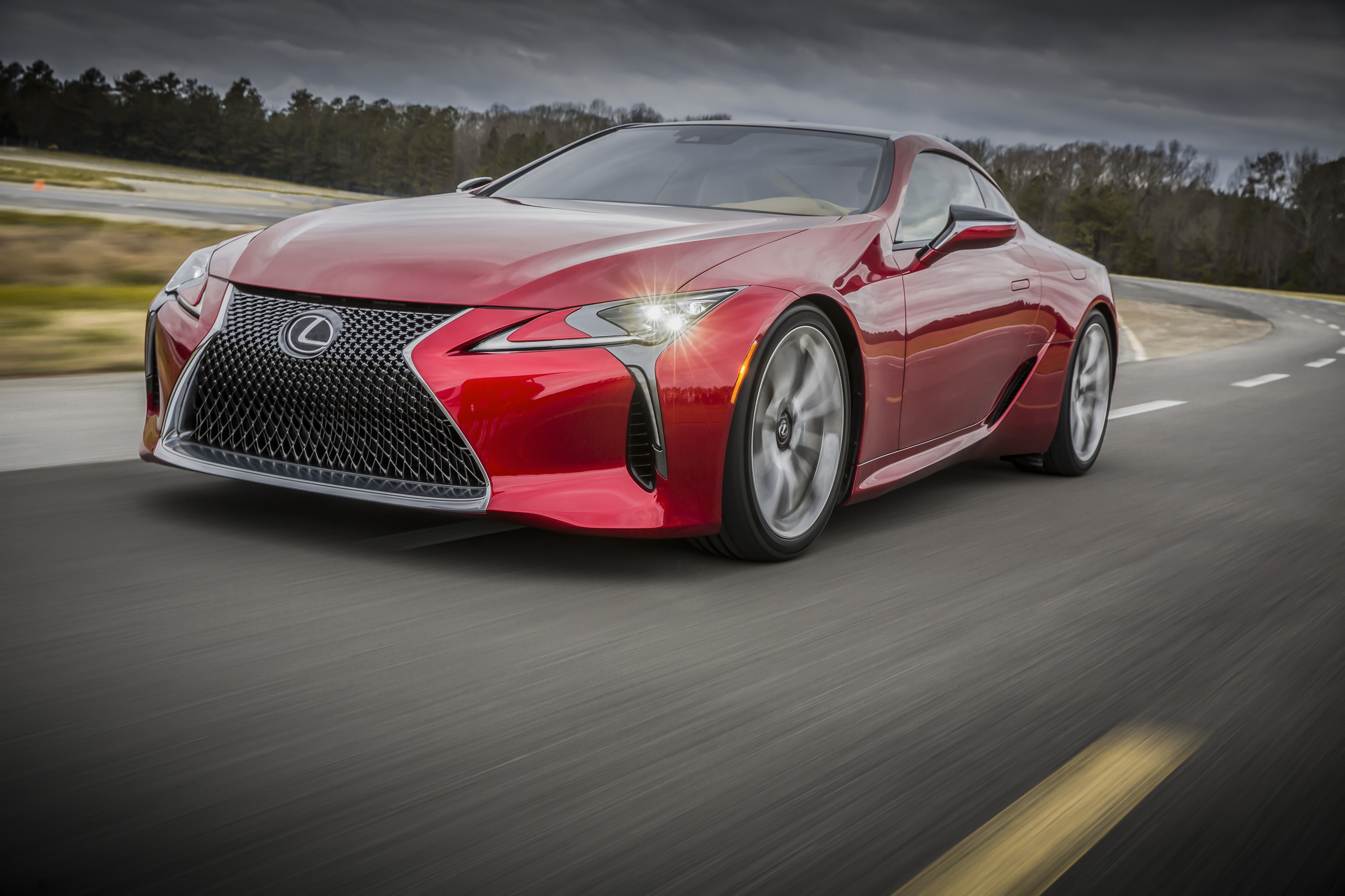 Car Lexus Lexus Lc 500 Red Car Sport Car Supercar Vehicle 3000x2000