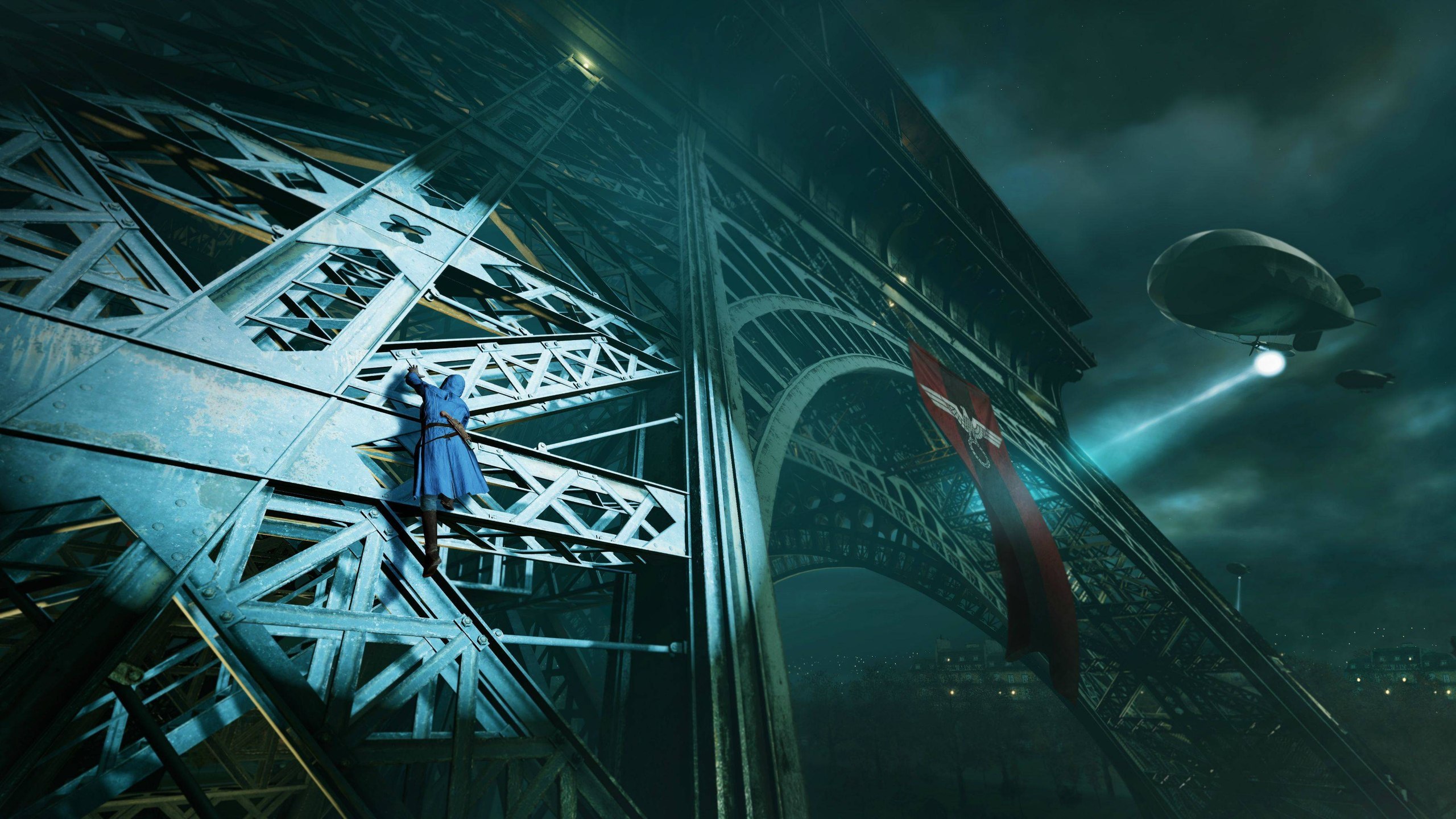 Arno Dorian Assassin 039 S Creed Unity Eiffel Tower 2560x1440