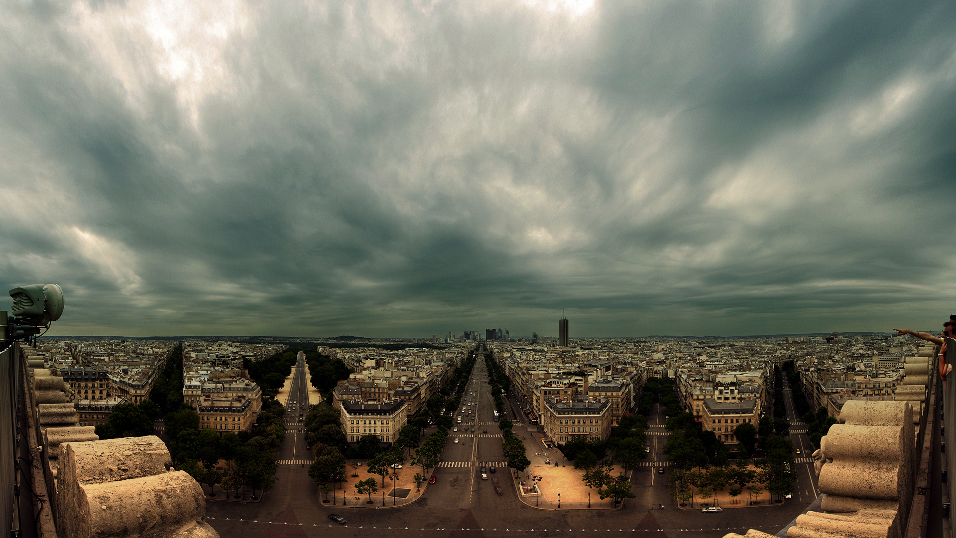 Arc De Triomphe France Paris 1920x1080