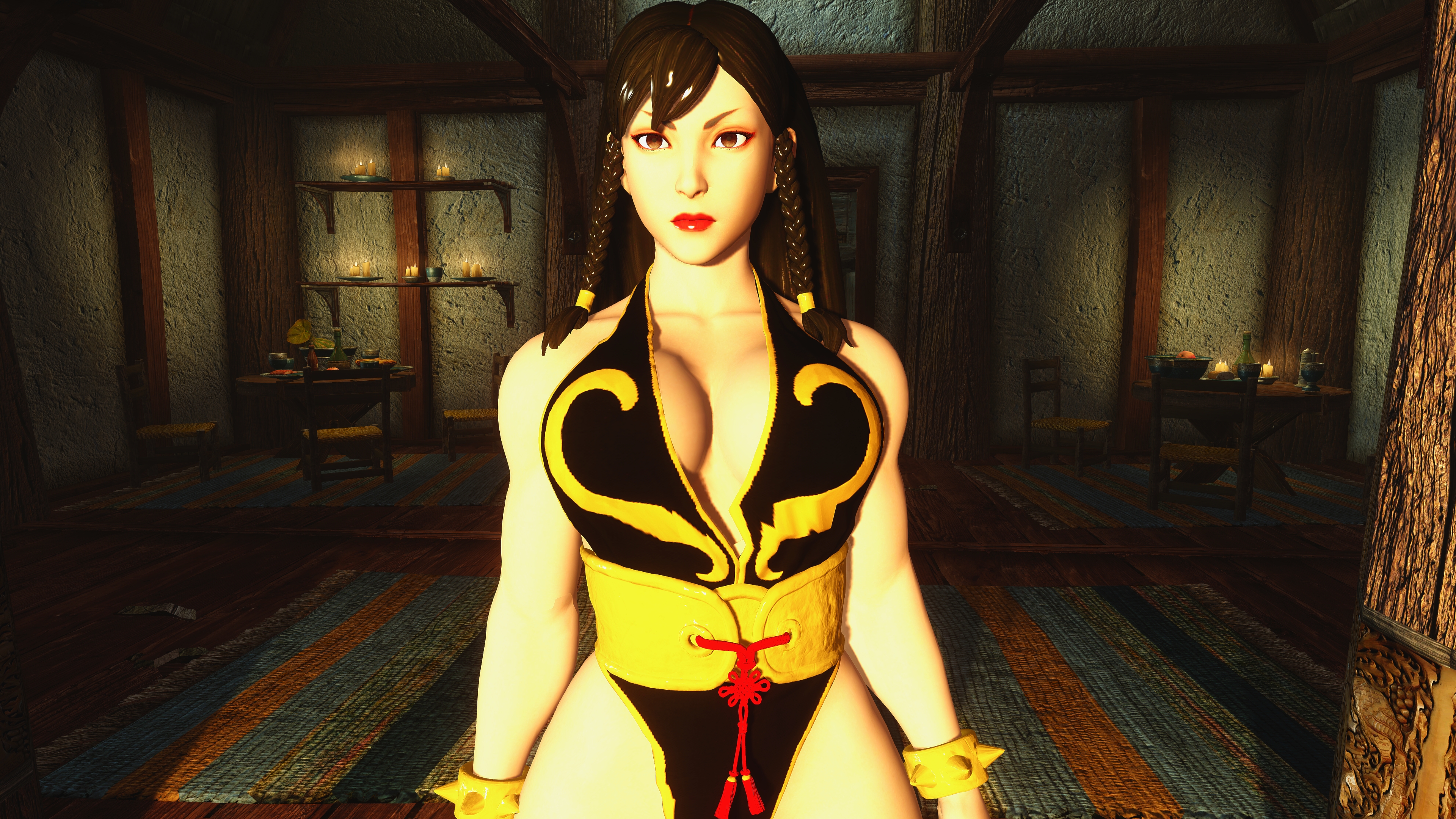 Chun Li Street Fighter Skyrim Street Fighter Street Fighter V 3840x2160