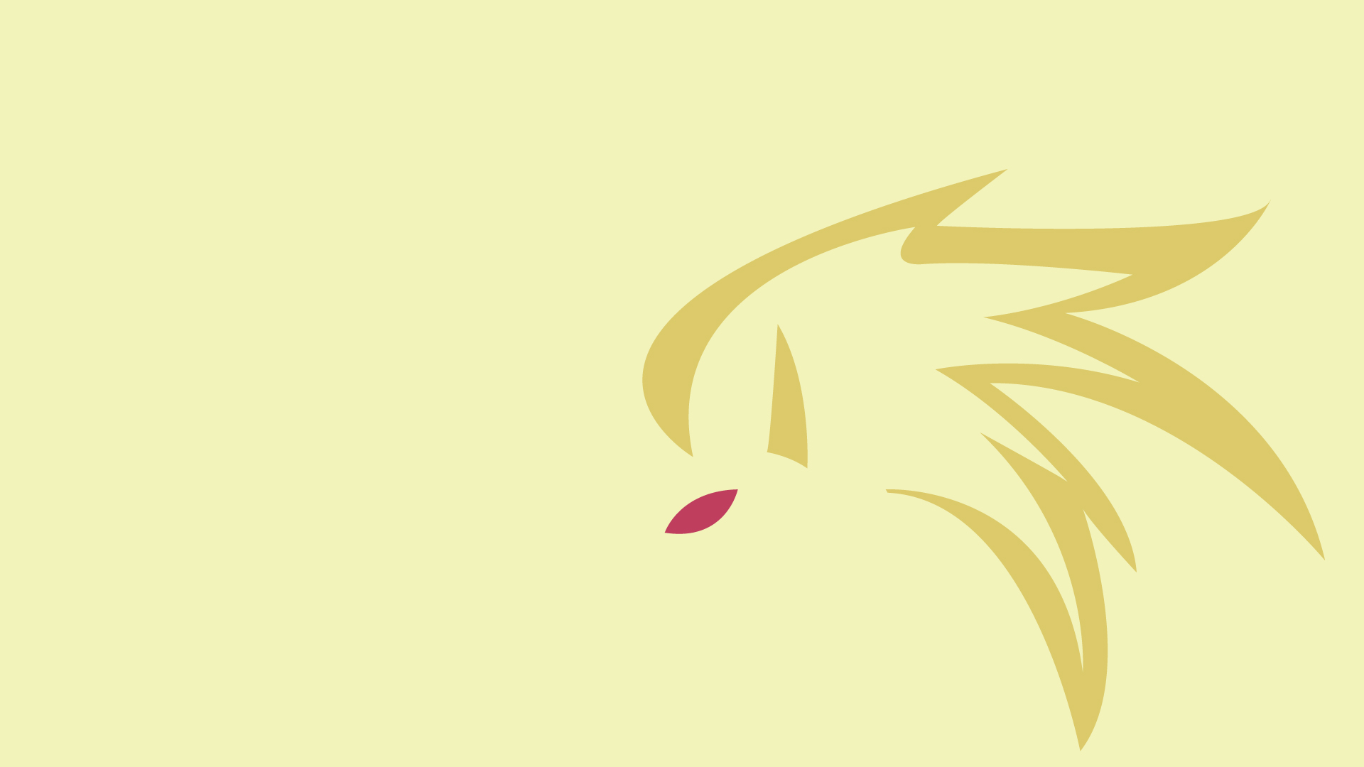 Minimalist Ninetales Pokemon Pokemon Red Eyes 1920x1080