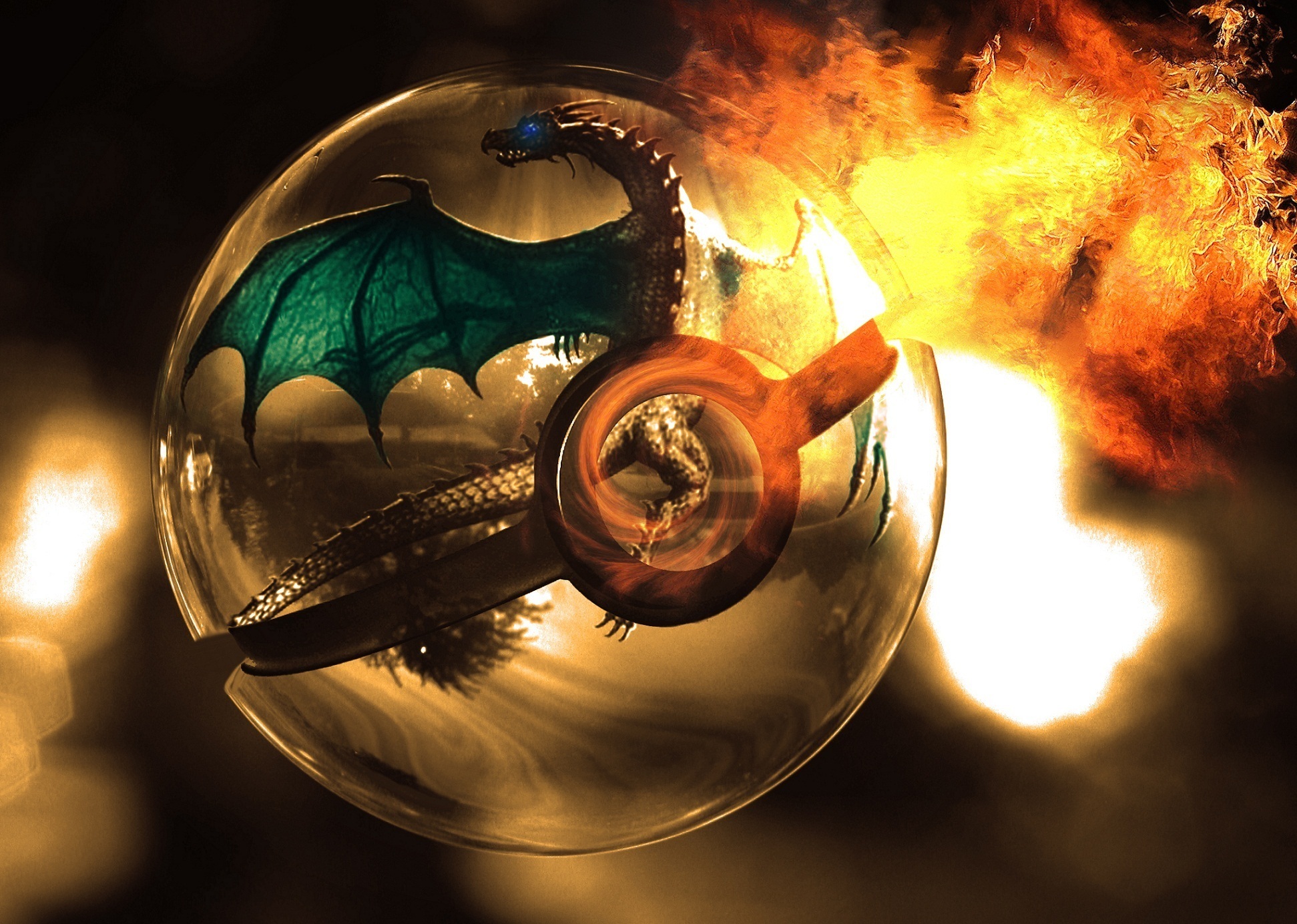 Charizard Pokemon Dragon Fire Flame Pokeball Pokemon 1943x1384