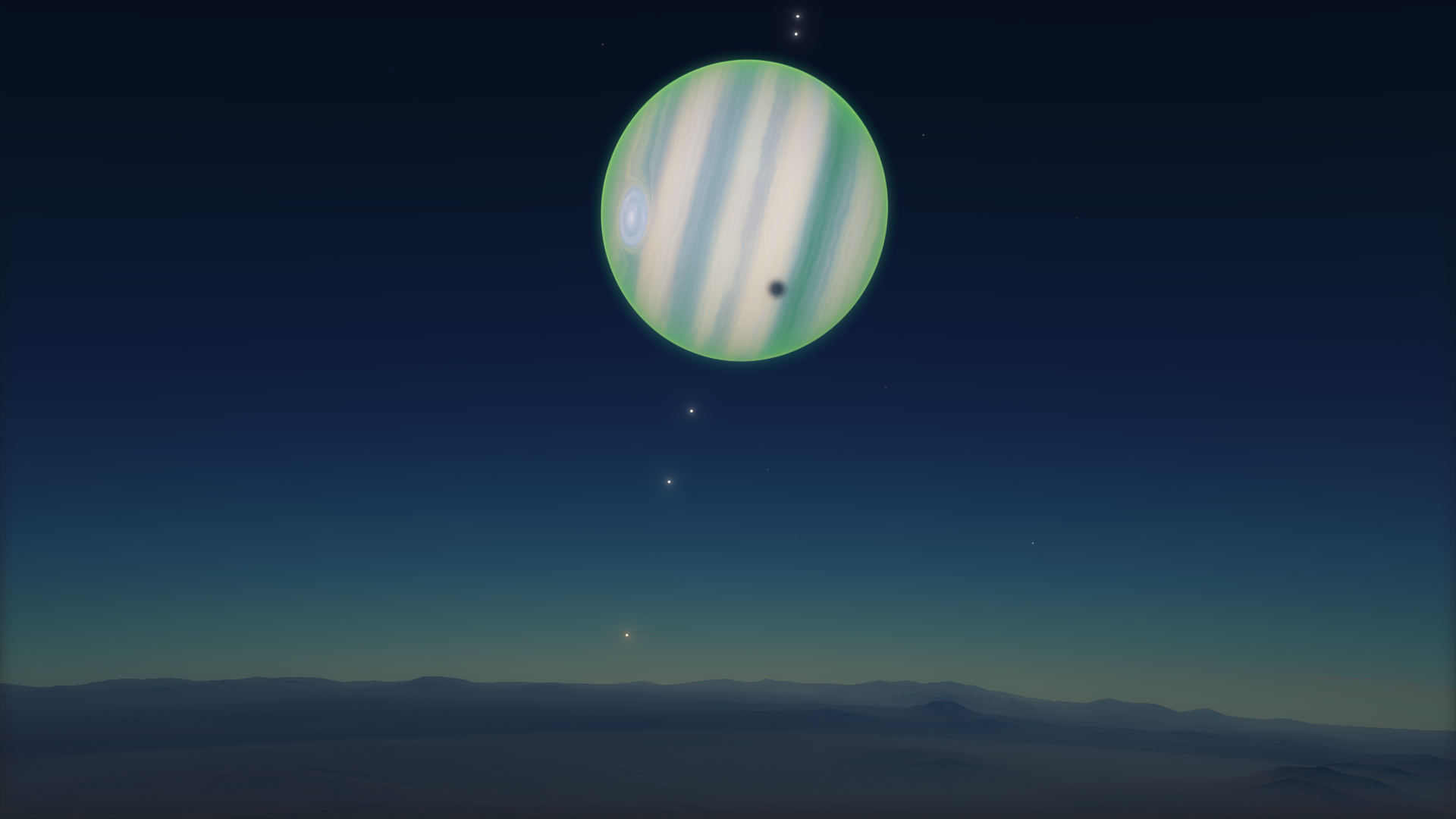 Gas Giant Moon Planet Space Space Engine 1920x1080