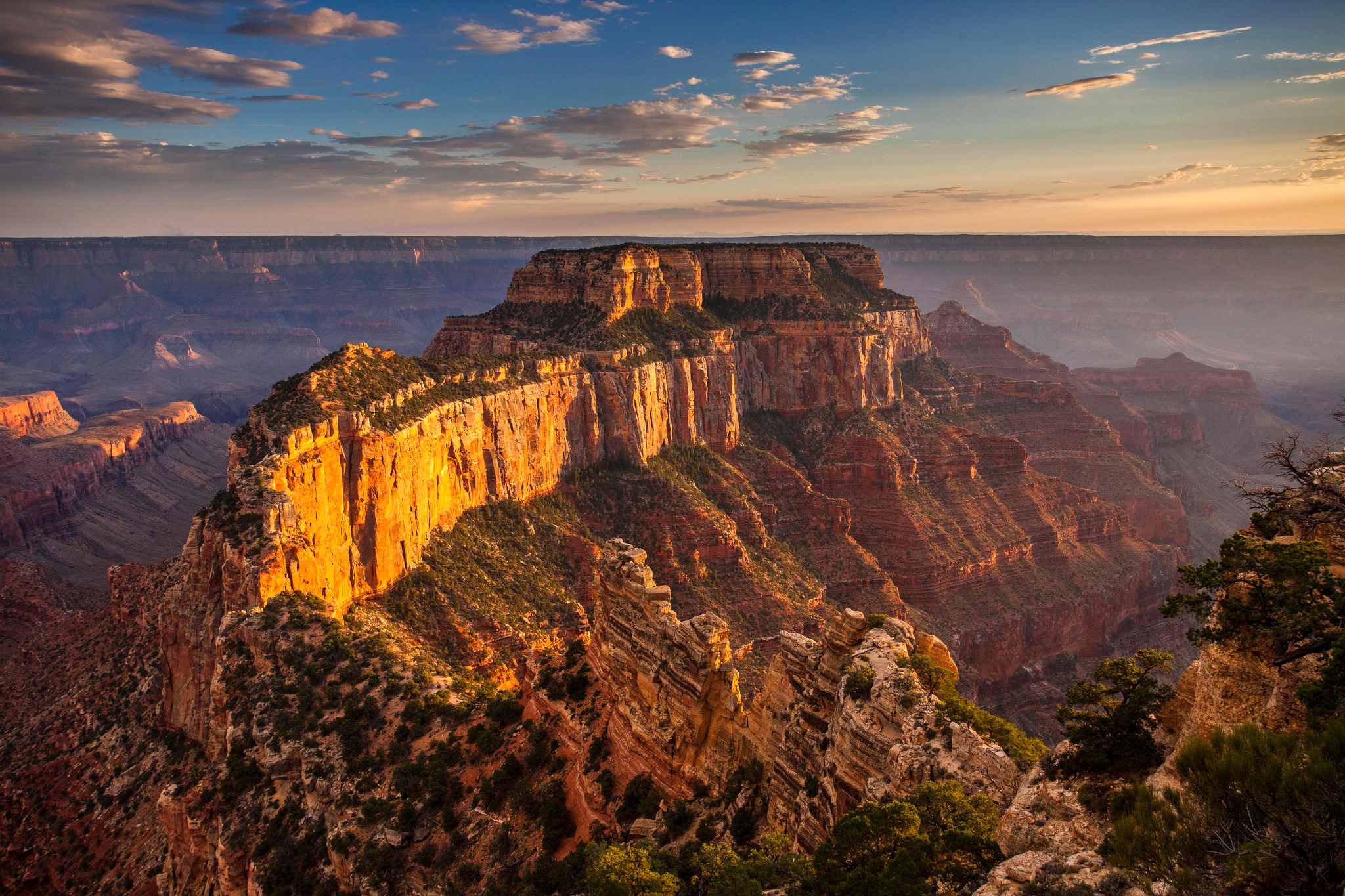 Arizona Cliff Grand Canyon Landscape Nature Rock Sky Usa 2048x1365