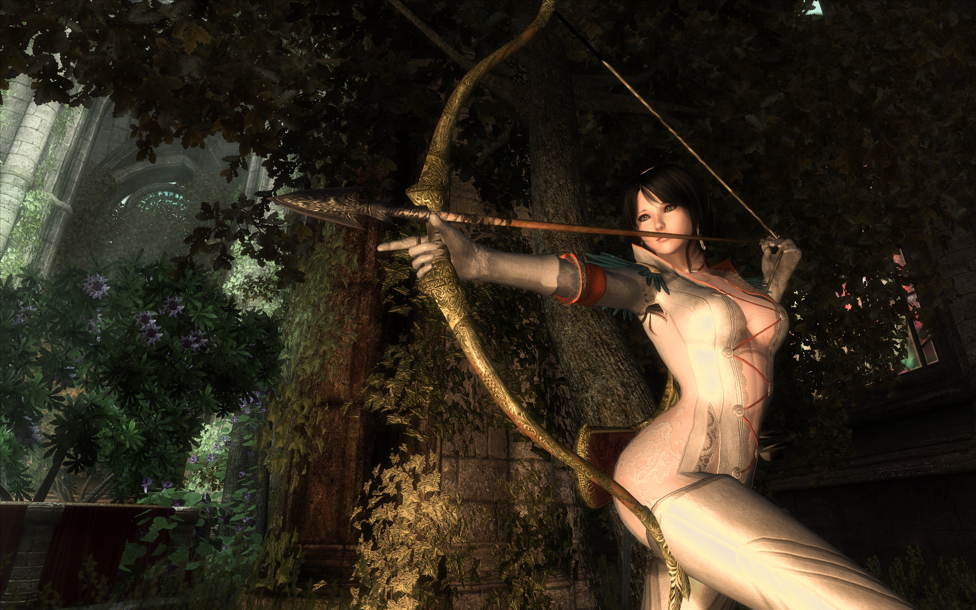 Archer Arrow Bow The Elder Scrolls Iv Oblivion Woman 1920x1200