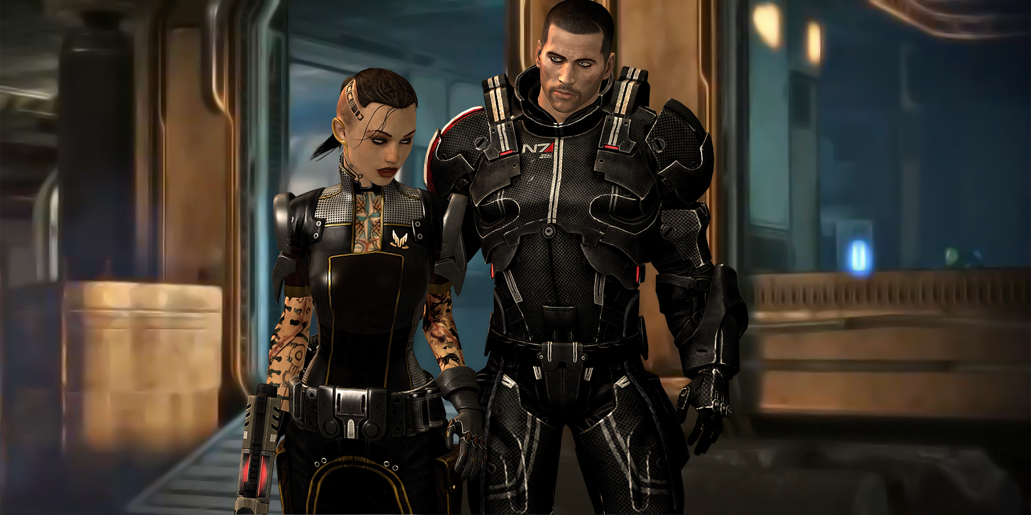 Commander Shepard Jack Mass Effect 2048x1024