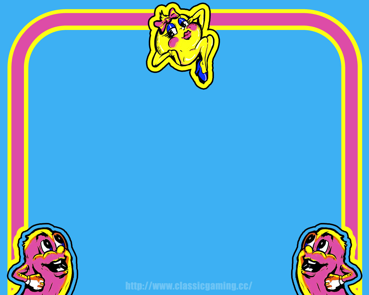 Video Game Ms Pac Man 1280x1024