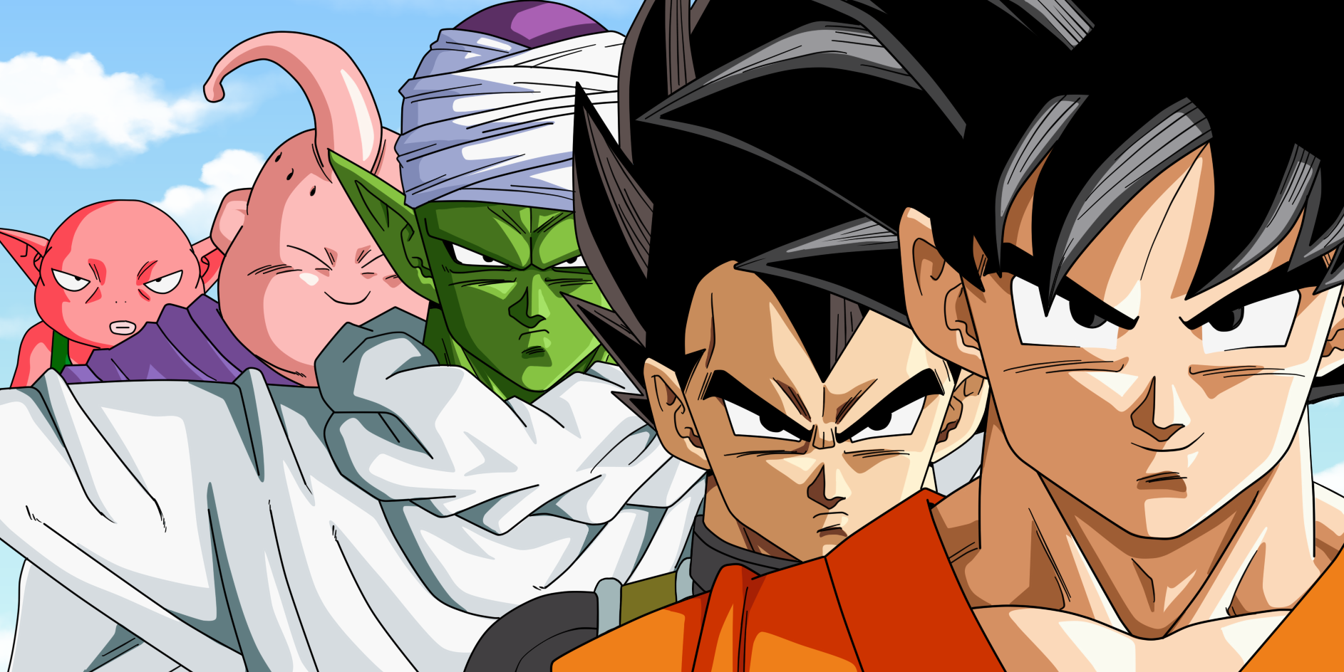 Goku Majin Buu Monaka Dragon Ball Super Piccolo Dragon Ball Vegeta Dragon Ball 1886x944