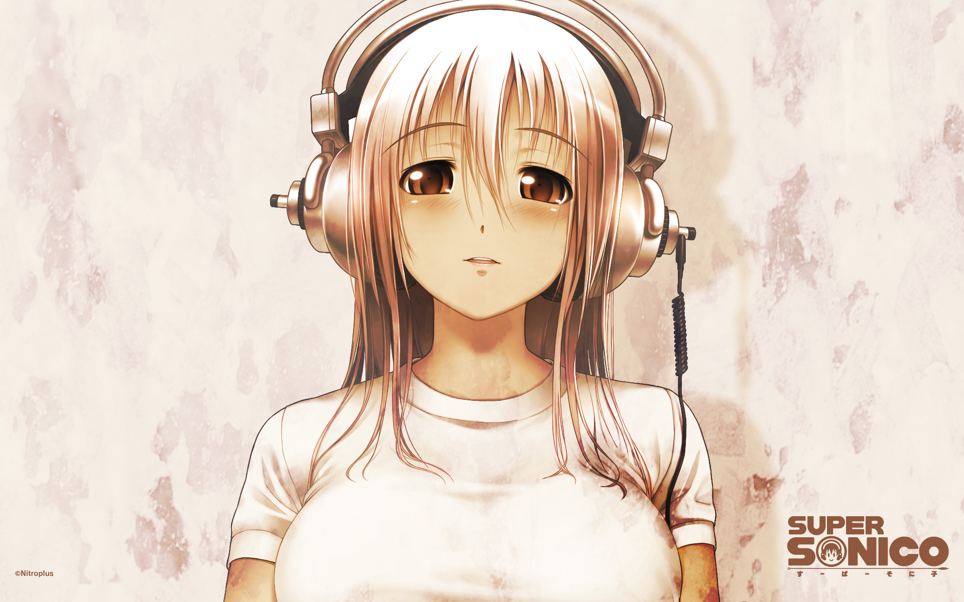 Headphones Music Super Sonico 1920x1200