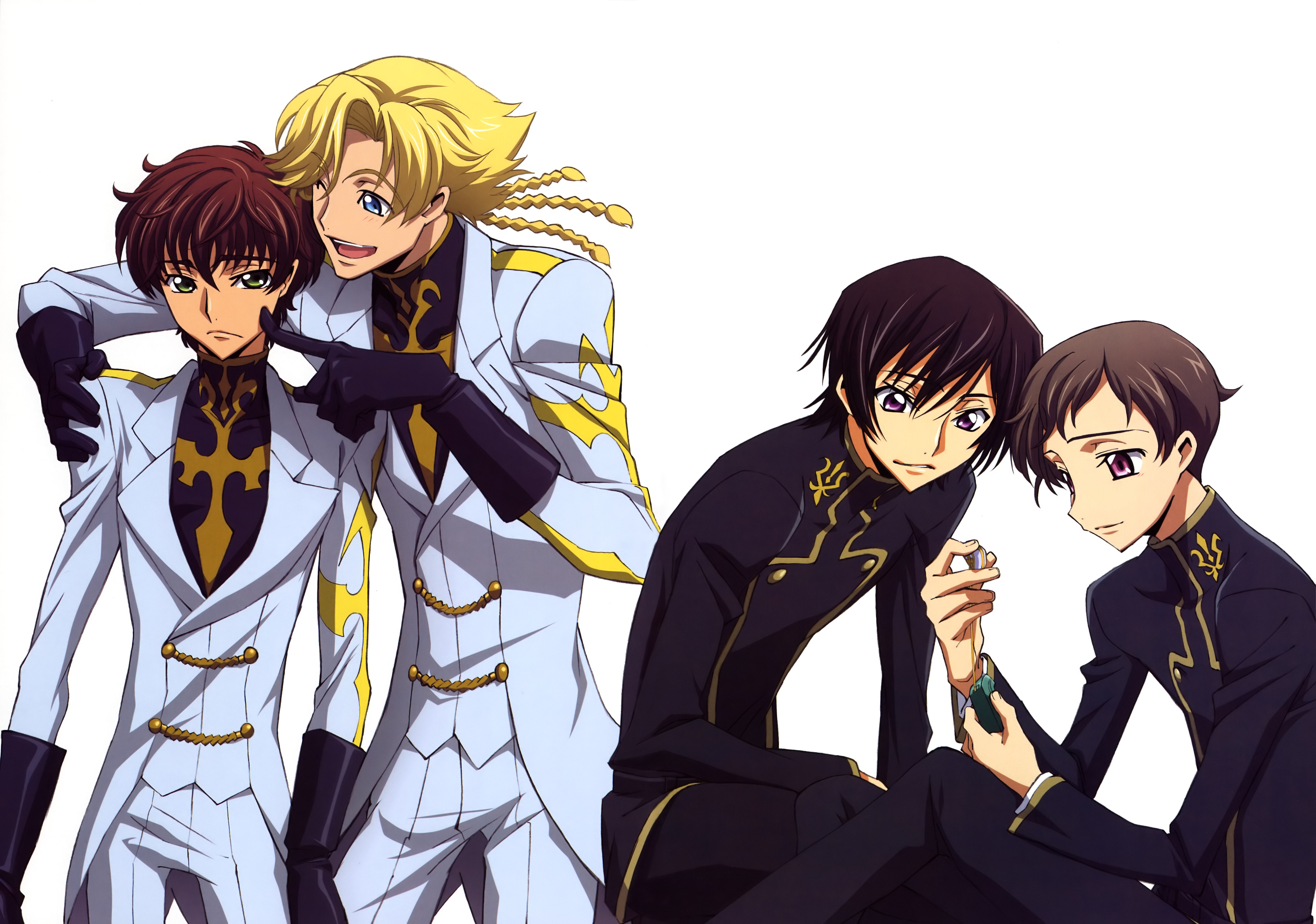 Gino Weinberg Lelouch Lamperouge Rolo Lamperouge Suzaku Kururugi 5793x4071