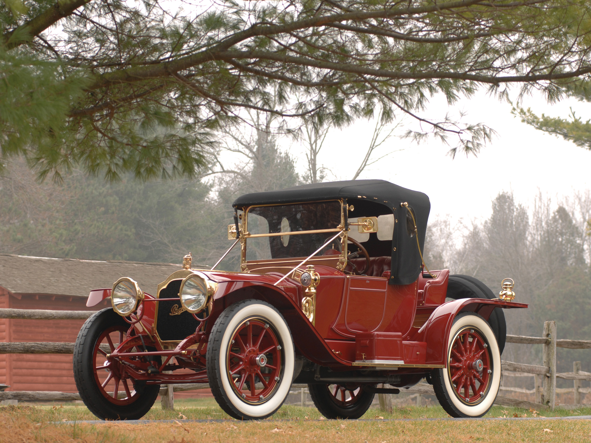 1913 Packard Six Runabout Luxury Car Vintage Car 2048x1536