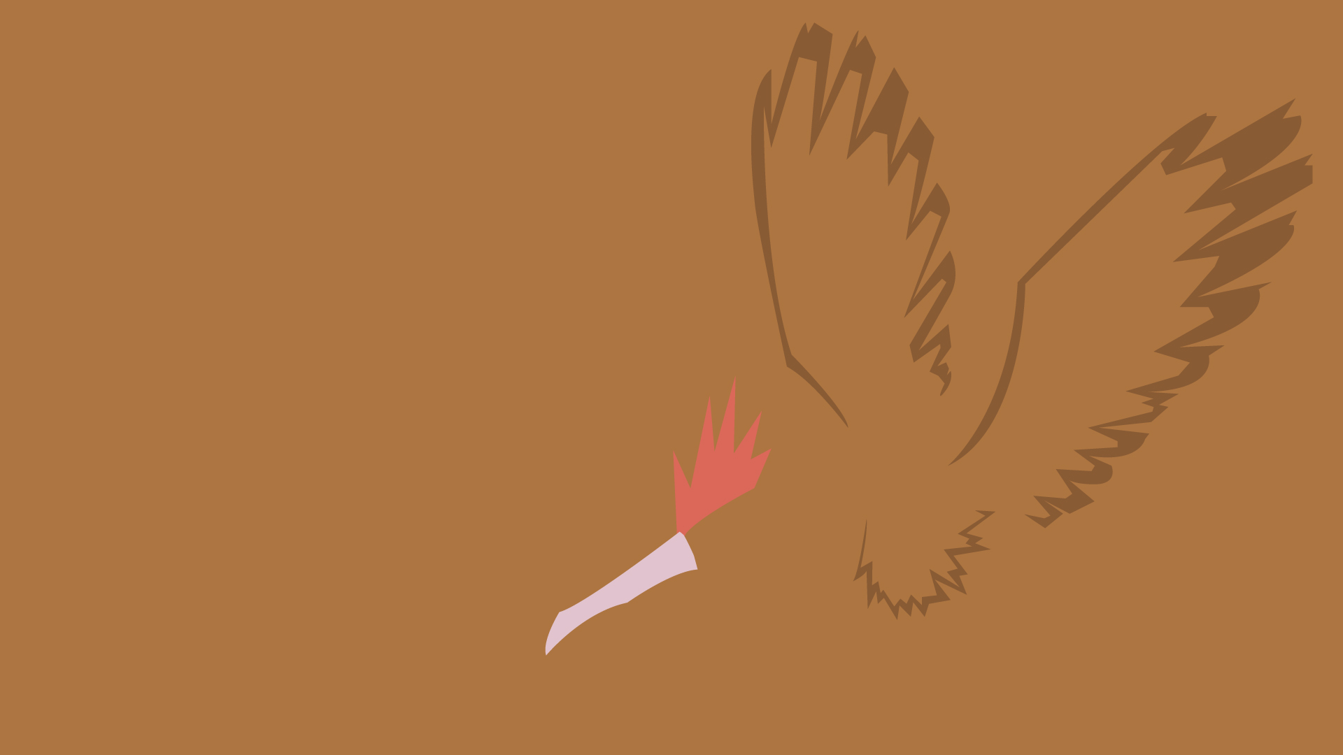 Fearow Pokemon Flying Pokemon Minimalist 1920x1080