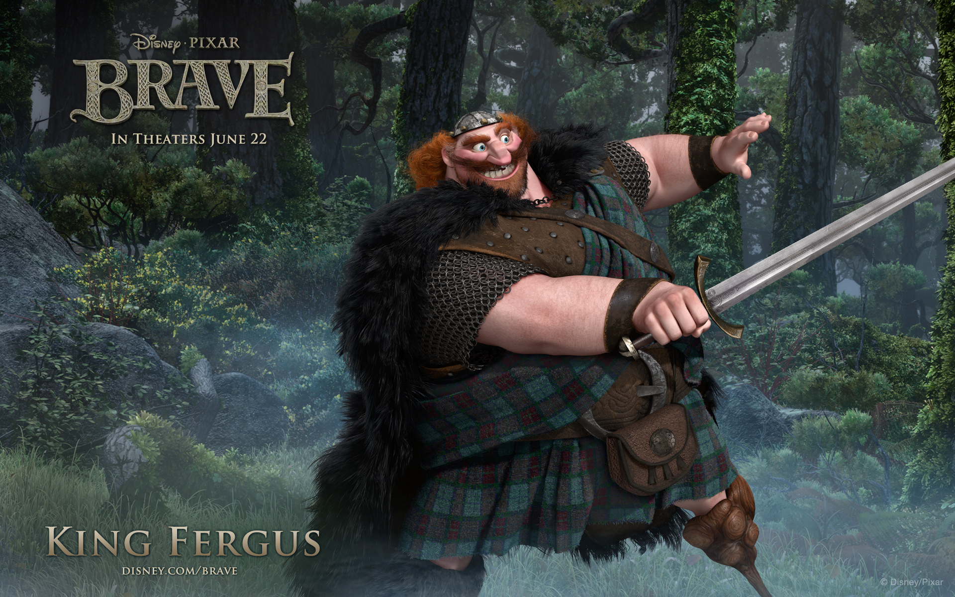 Brave Movie King Fergus 1920x1200