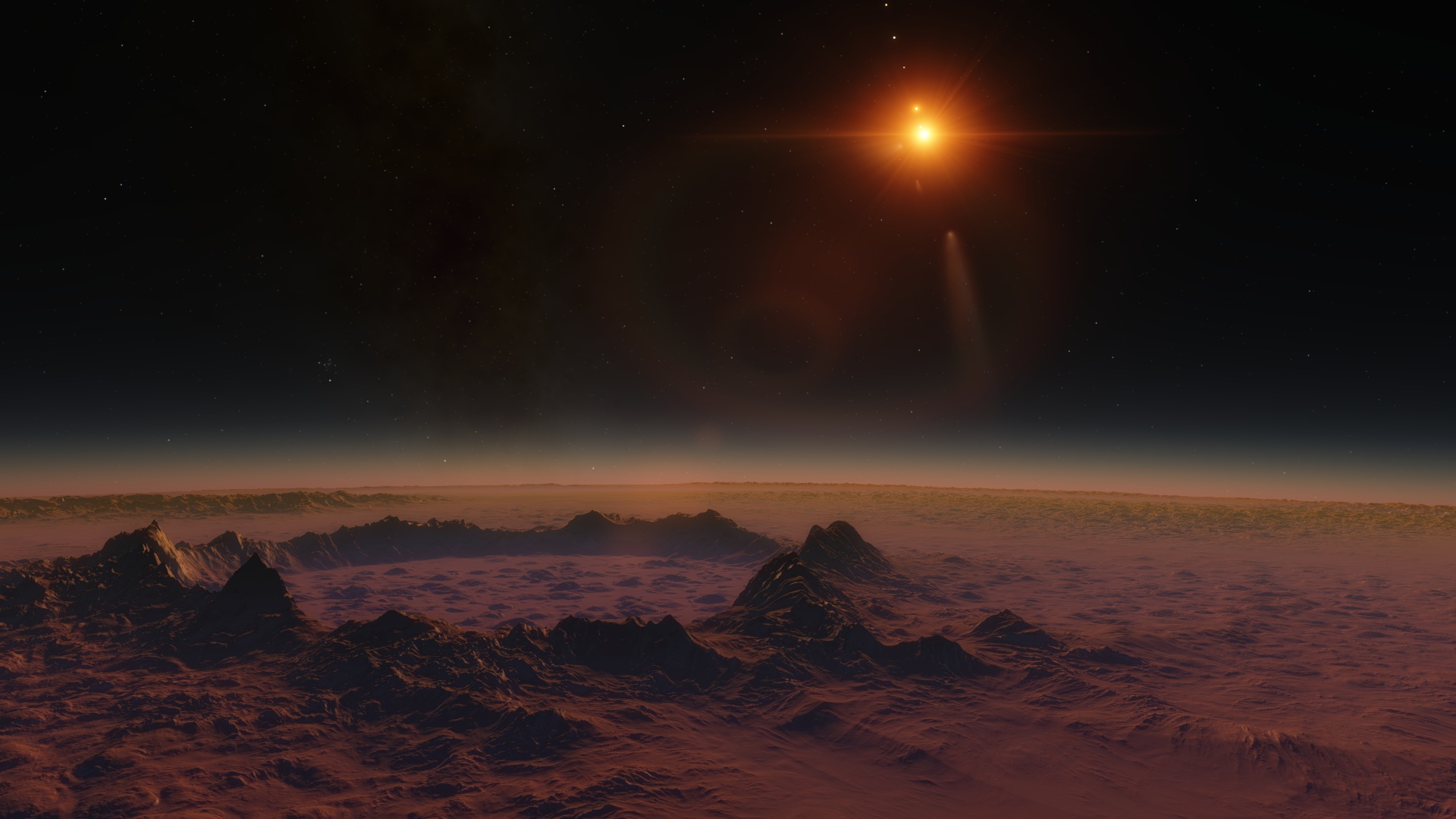 Planet Space Space Engine Star 1920x1080