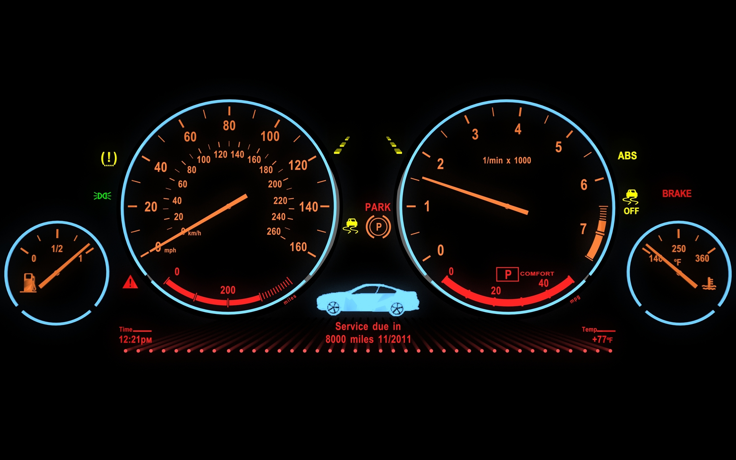 Vehicles Speedometer 2560x1600