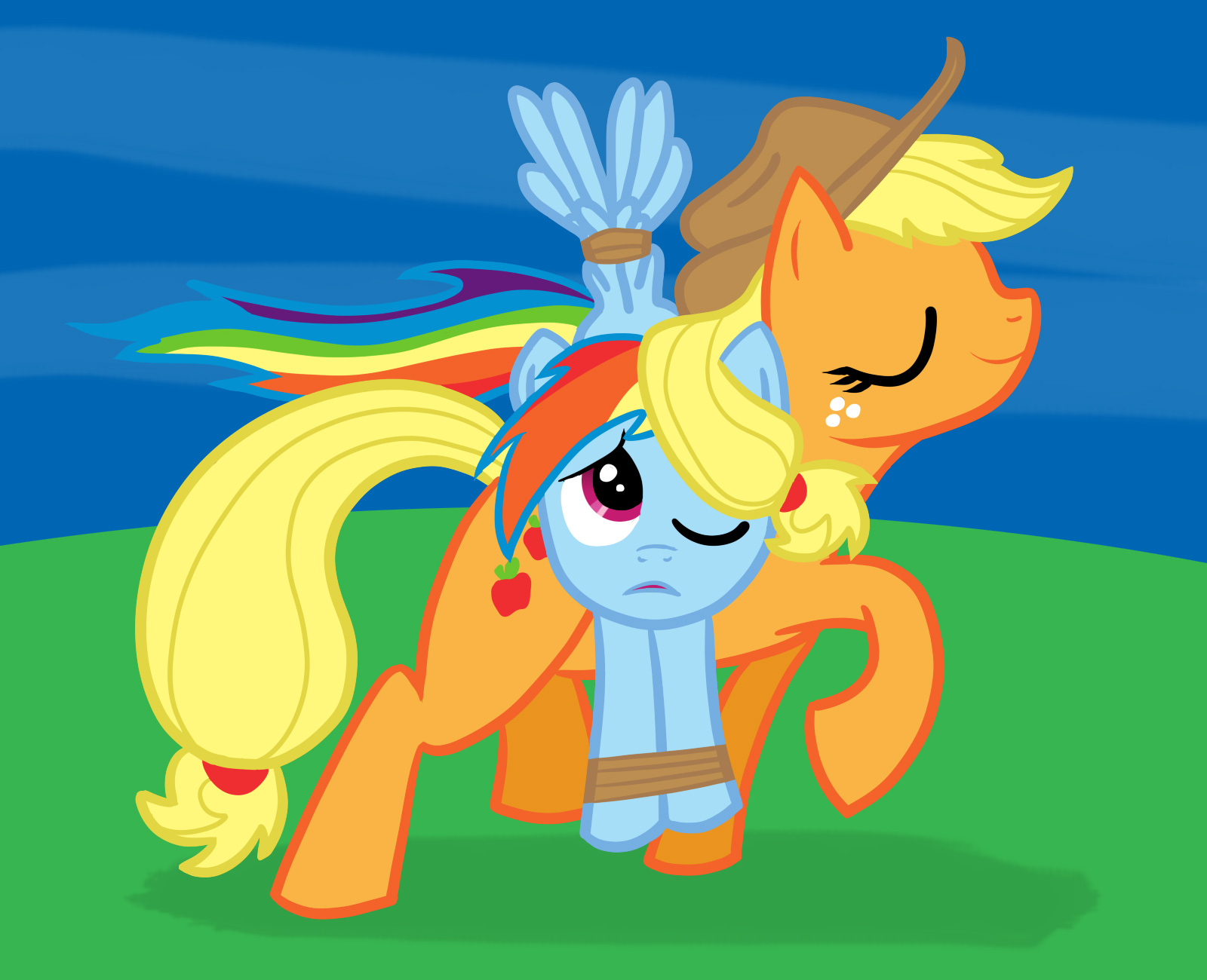 Applejack My Little Pony Rainbow Dash 1600x1300