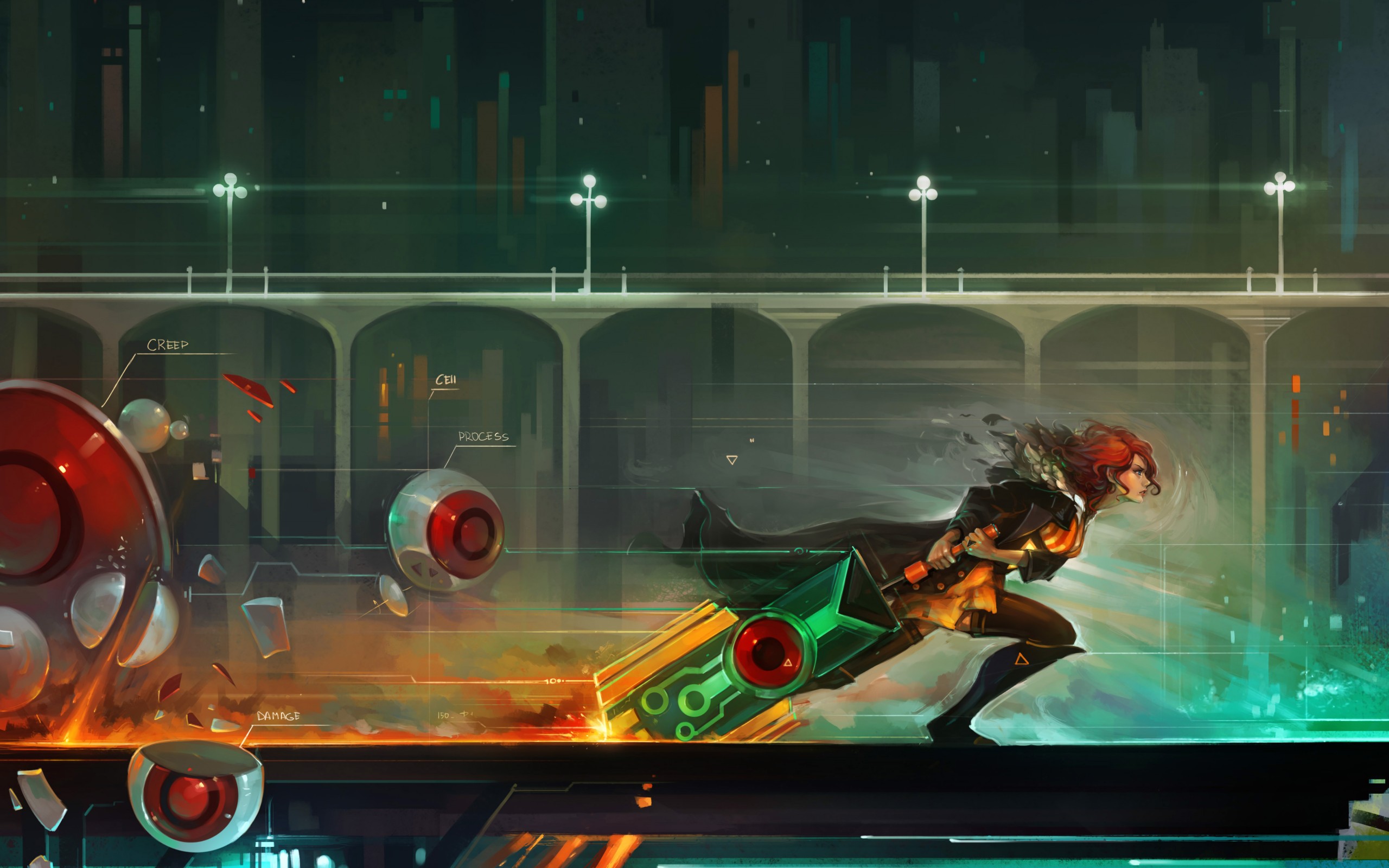 Video Game Transistor 2560x1600