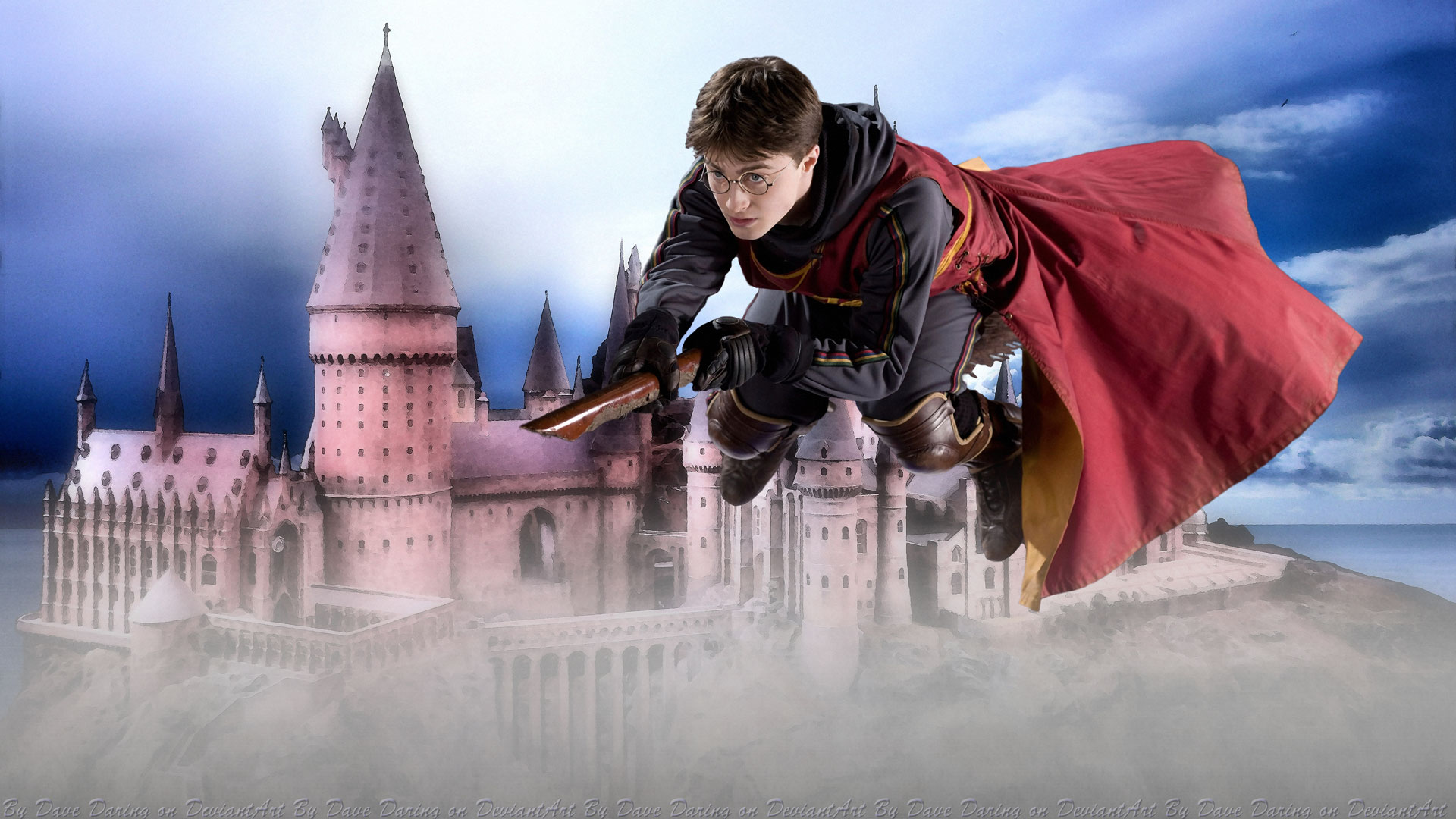 Daniel Radcliffe Harry Potter Hogwarts Castle 1920x1080