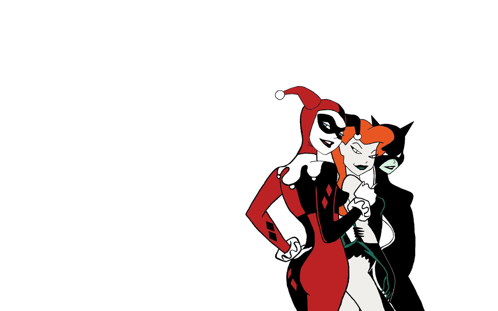 Catwoman Harley Quinn Poison Ivy 1680x1050