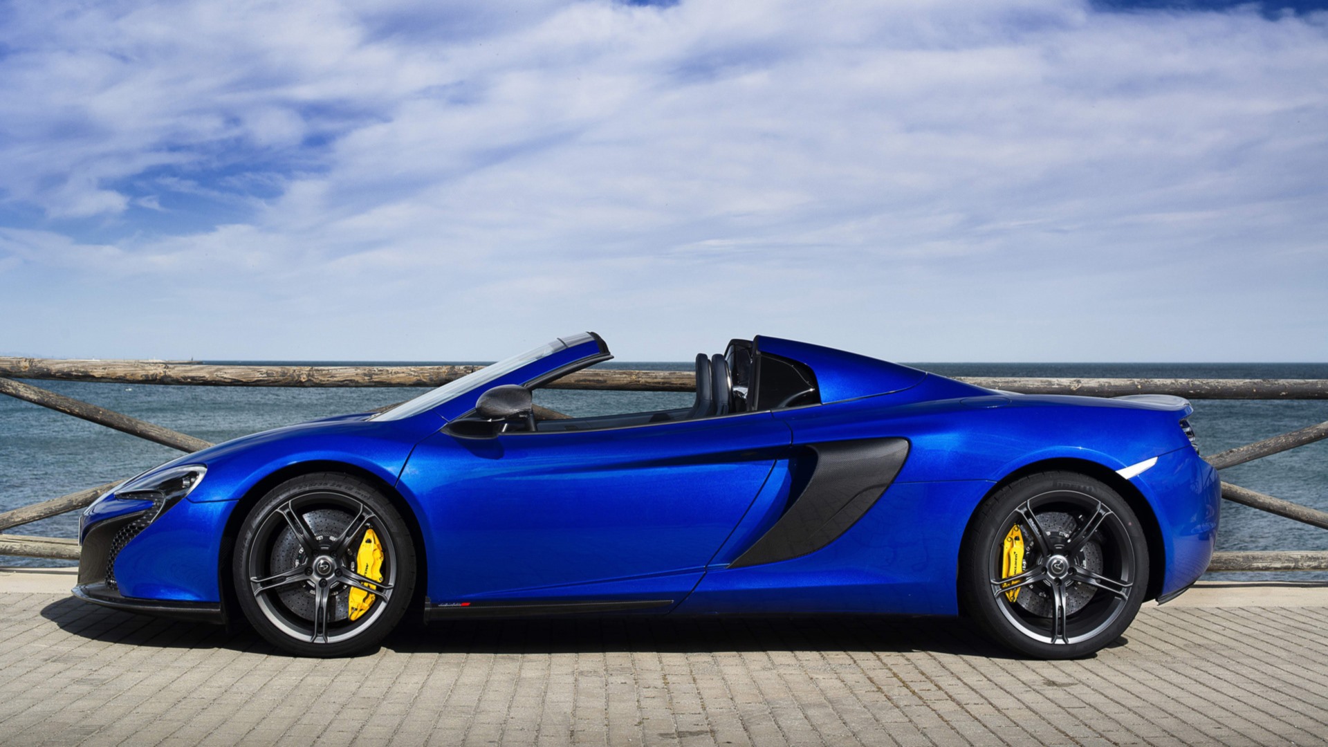 Blue Car Car Mclaren Mclaren 650s Mclaren 650s Spider Supercar Vehicle 1920x1080