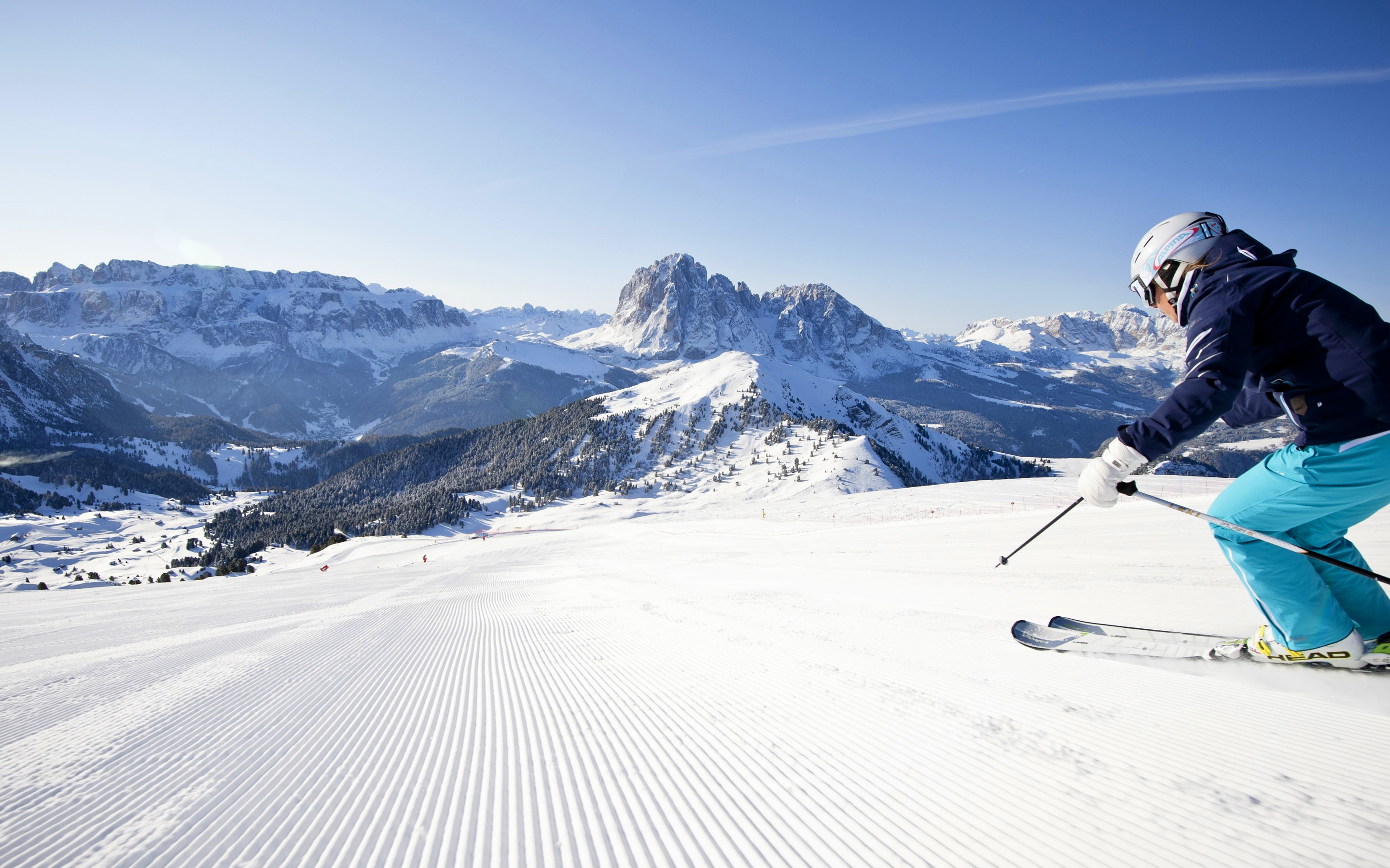 Mountain Ski Skiing Snow 2880x1800