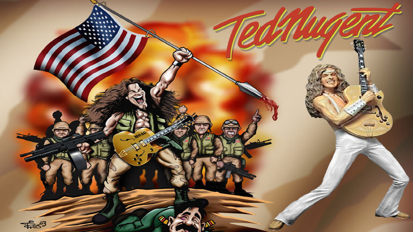 Rock Music Ted Nugent 1600x900