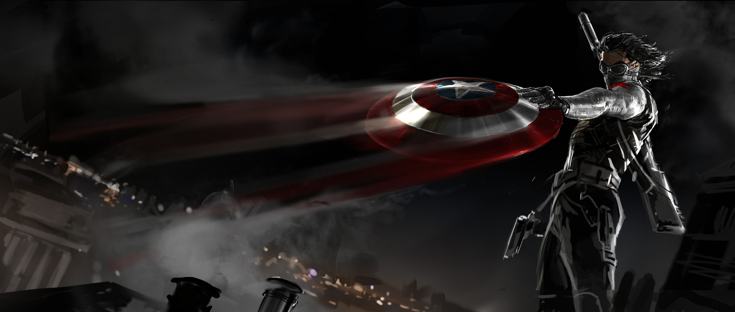 Captain America The Winter Soldier Winter Soldier 2560x1089