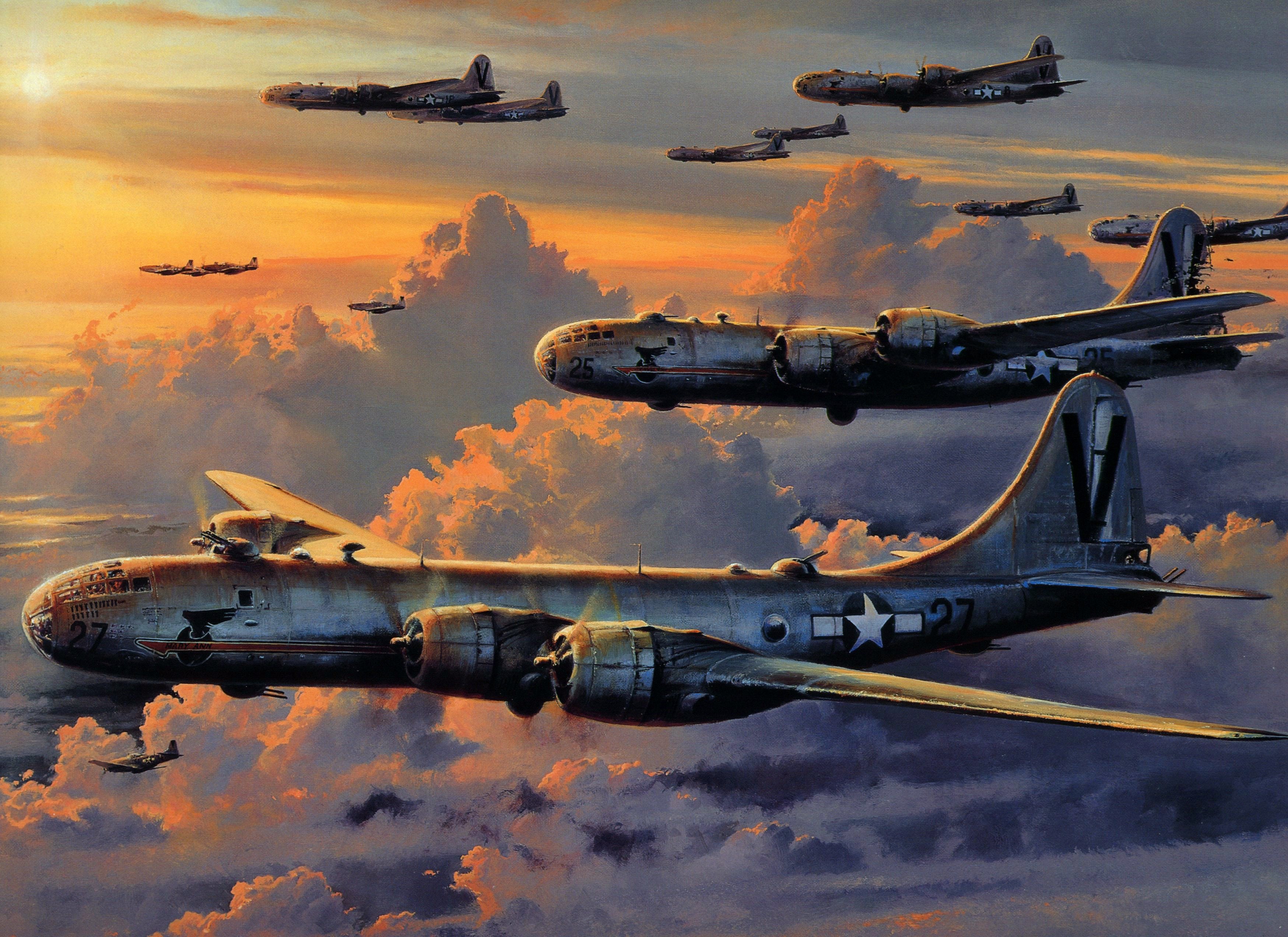 Military Boeing B 29 Superfortress 3497x2544