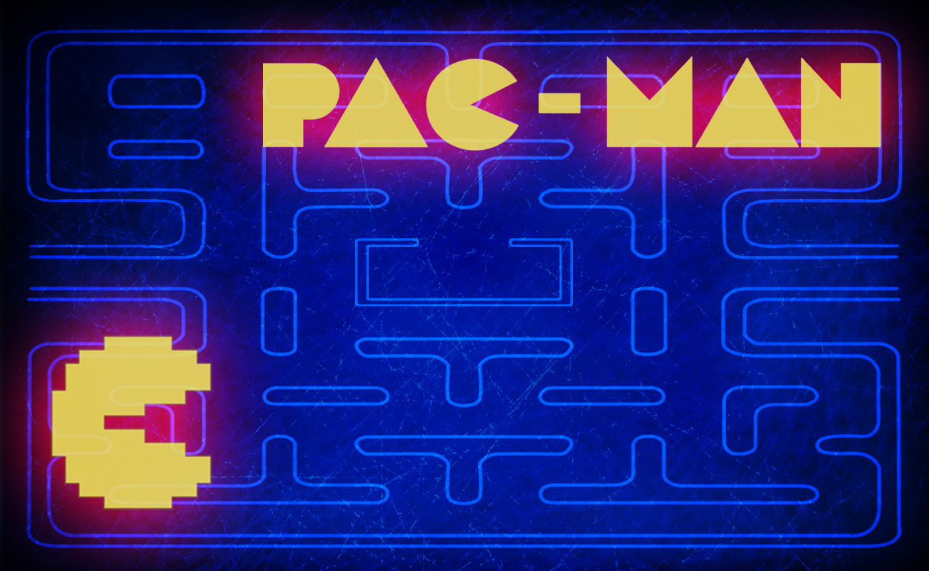 Video Game Pac Man 1300x800