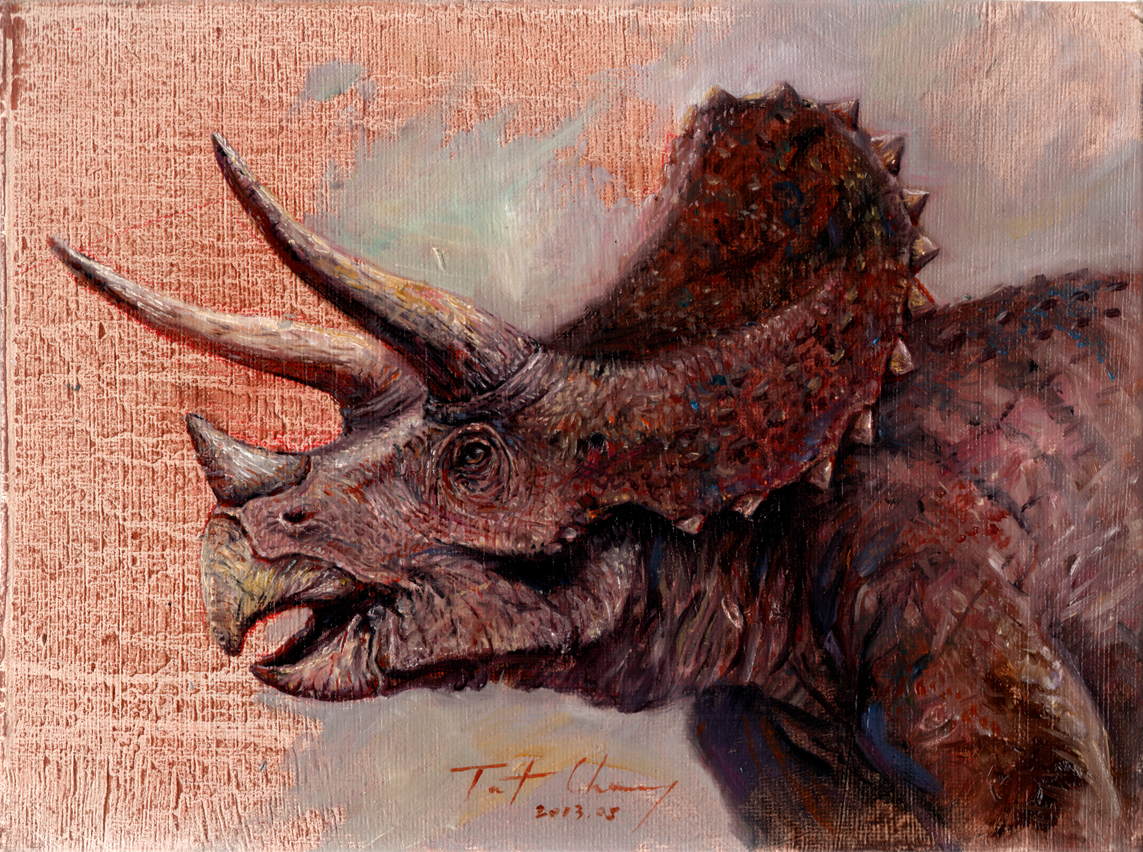Artistic Dinosaur Triceratops 3780x2818