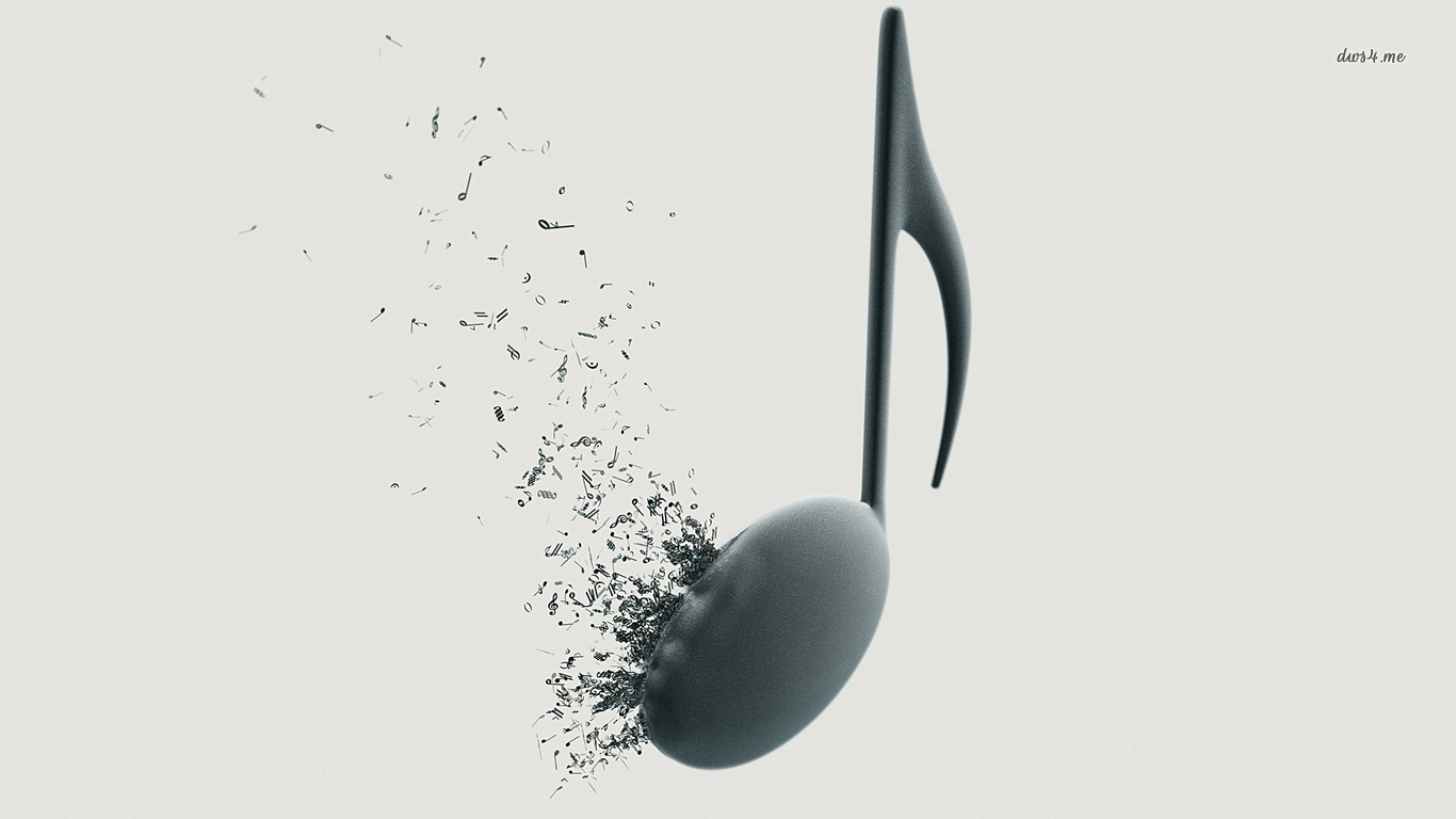 Musical Note 1366x768