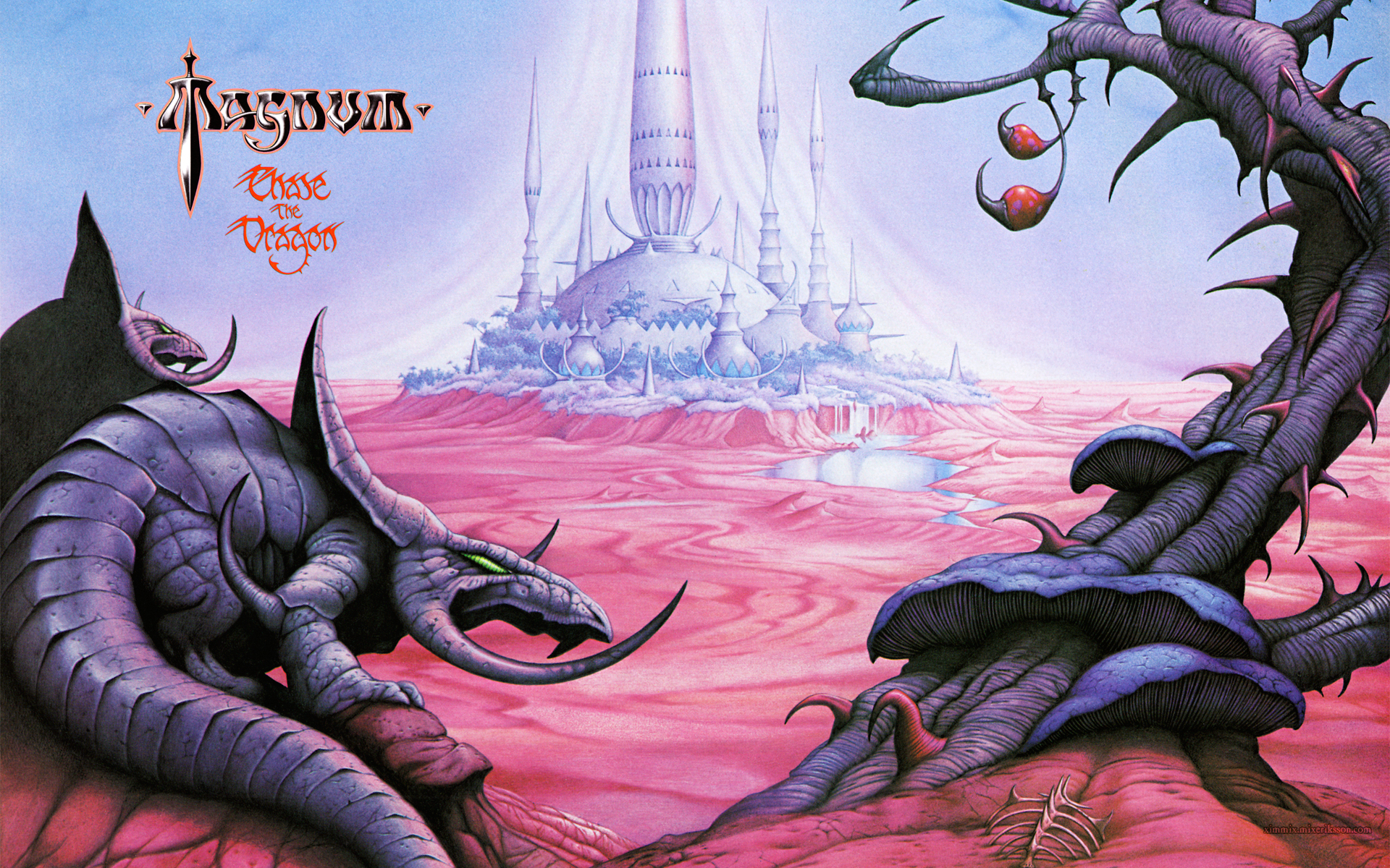 Album Cover Castle Dragon Fantasy Hard Rock Heavy Metal Metal 1920x1200