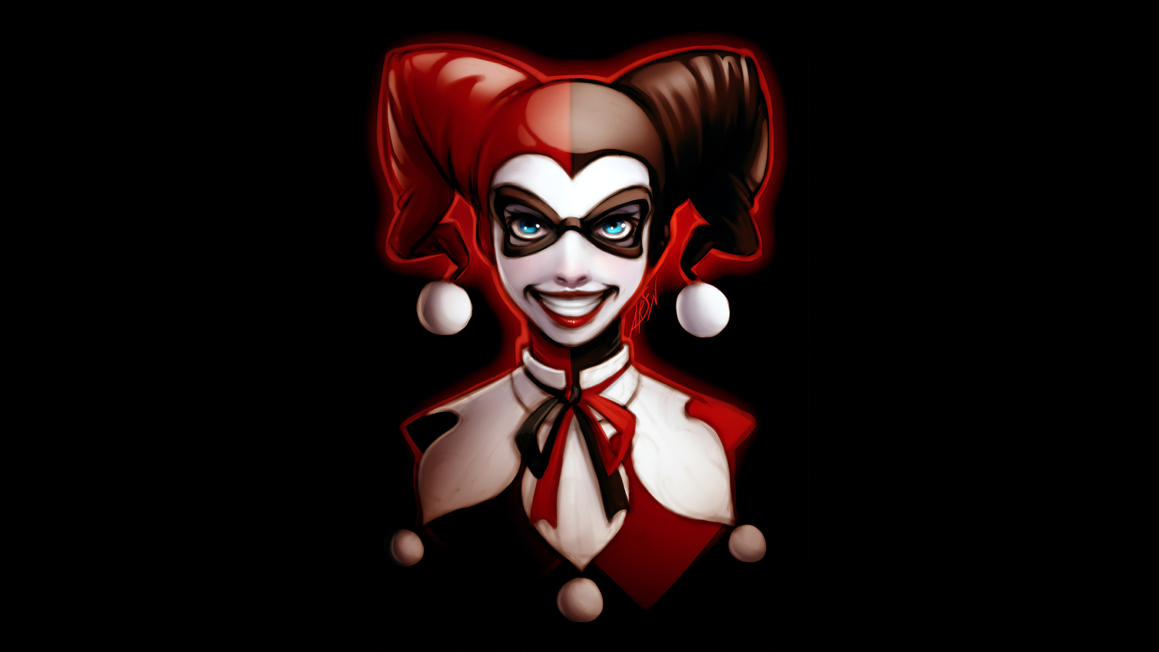 DC Comics Harley Quinn Mask Masked 3840x2160