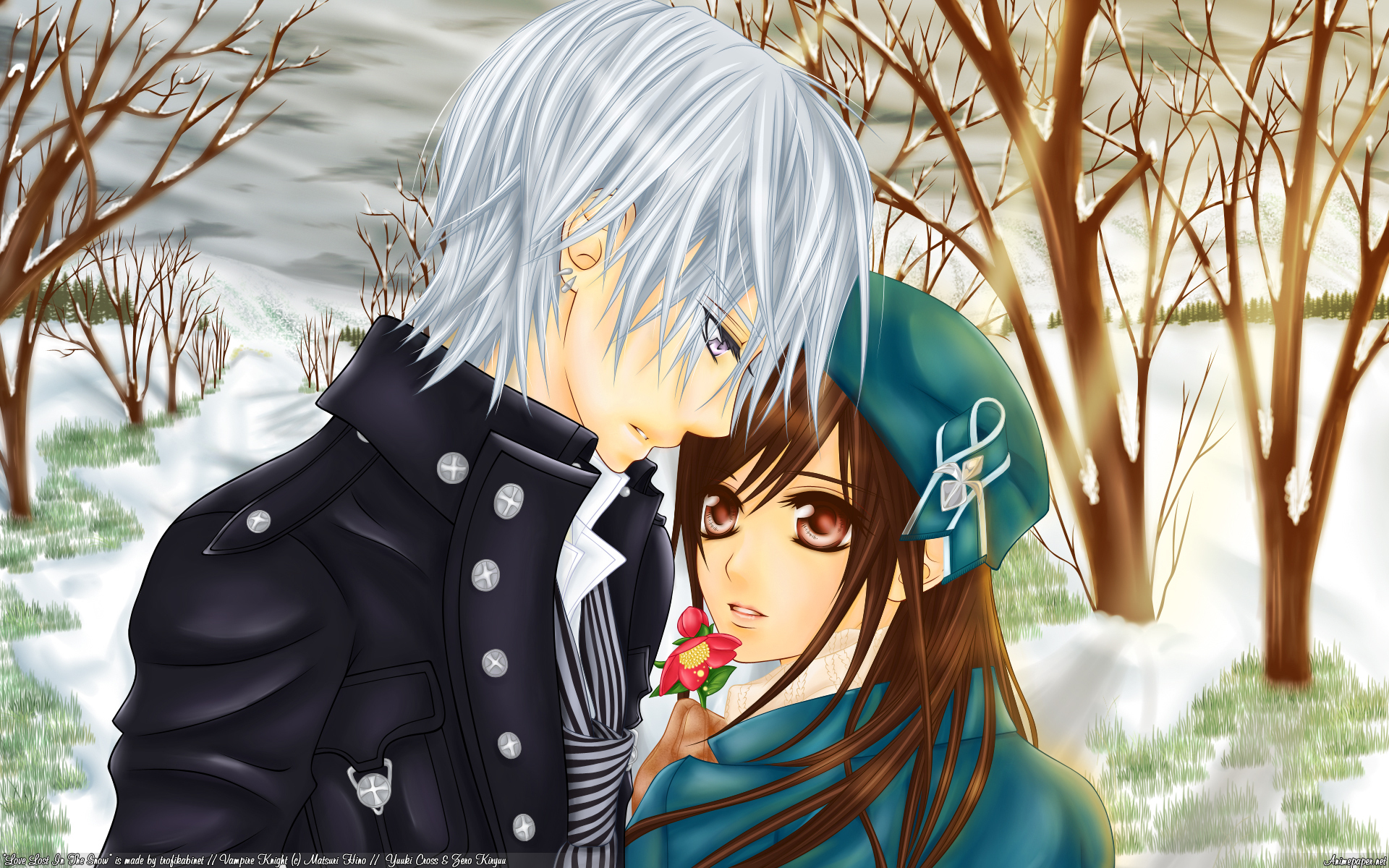 Snow Winter Yuki Cross Yuki Kuran Zero Kiryu 1920x1200