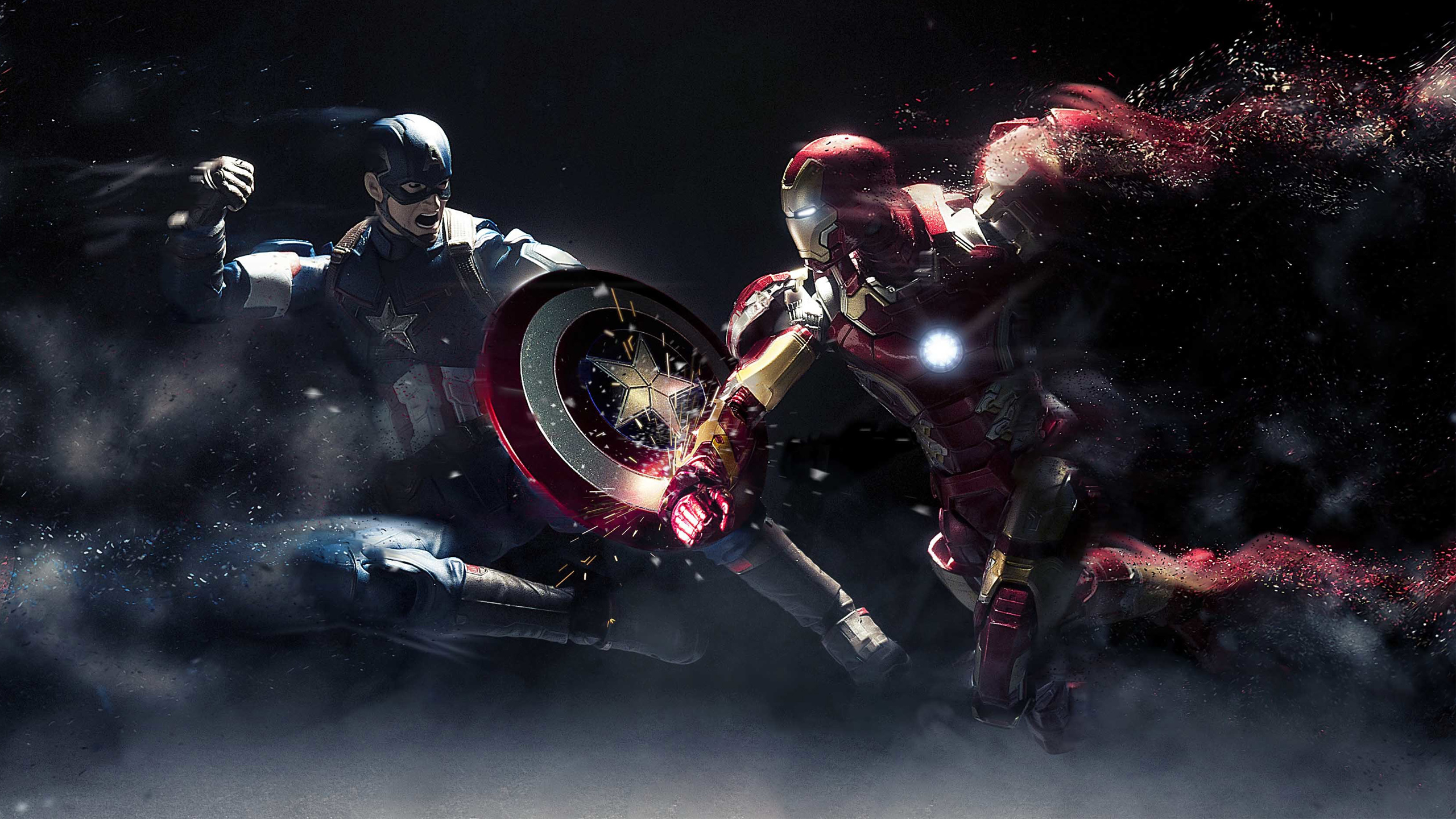 Captain America Iron Man 2560x1440