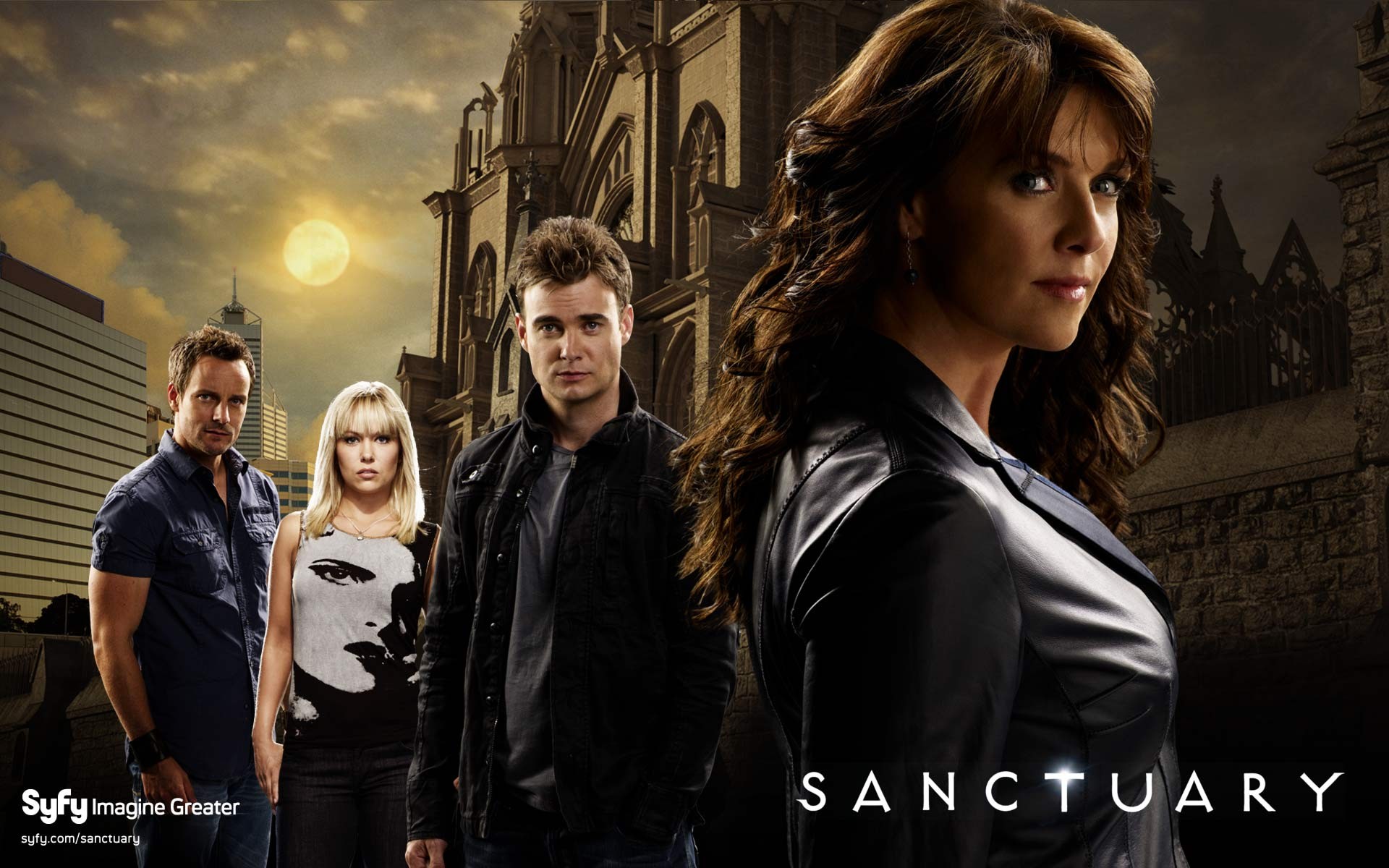 Amanda Tapping Ashley Magnus Dr Will Zimmerman Emilie Ullerup Helen Magnus Henry Foss Robin Dunne Ry 1920x1200