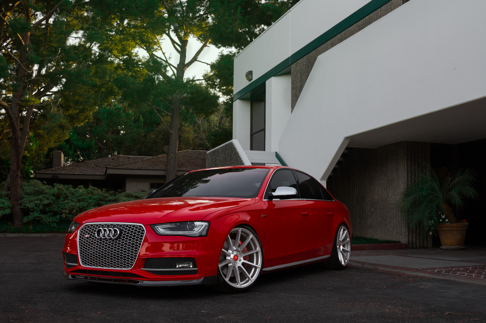 Audi Audi S4 Car Luxury Car Red Car Vehicle 2048x1365