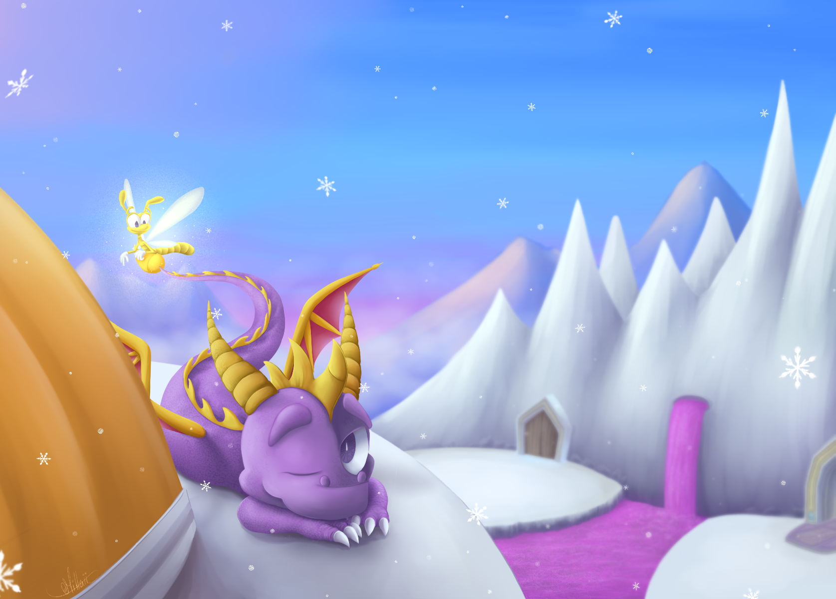 Sparx The Dragonfly Spyro Character 1675x1200